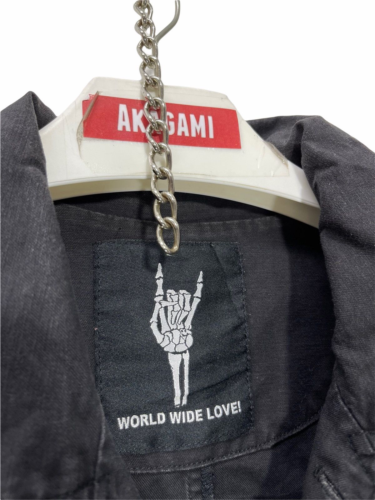 Japanese Brand 🎶World Wide Love Big Printed Military Jacket 12🟩 Size US M / EU 48-50 / 2 - 8 Thumbnail