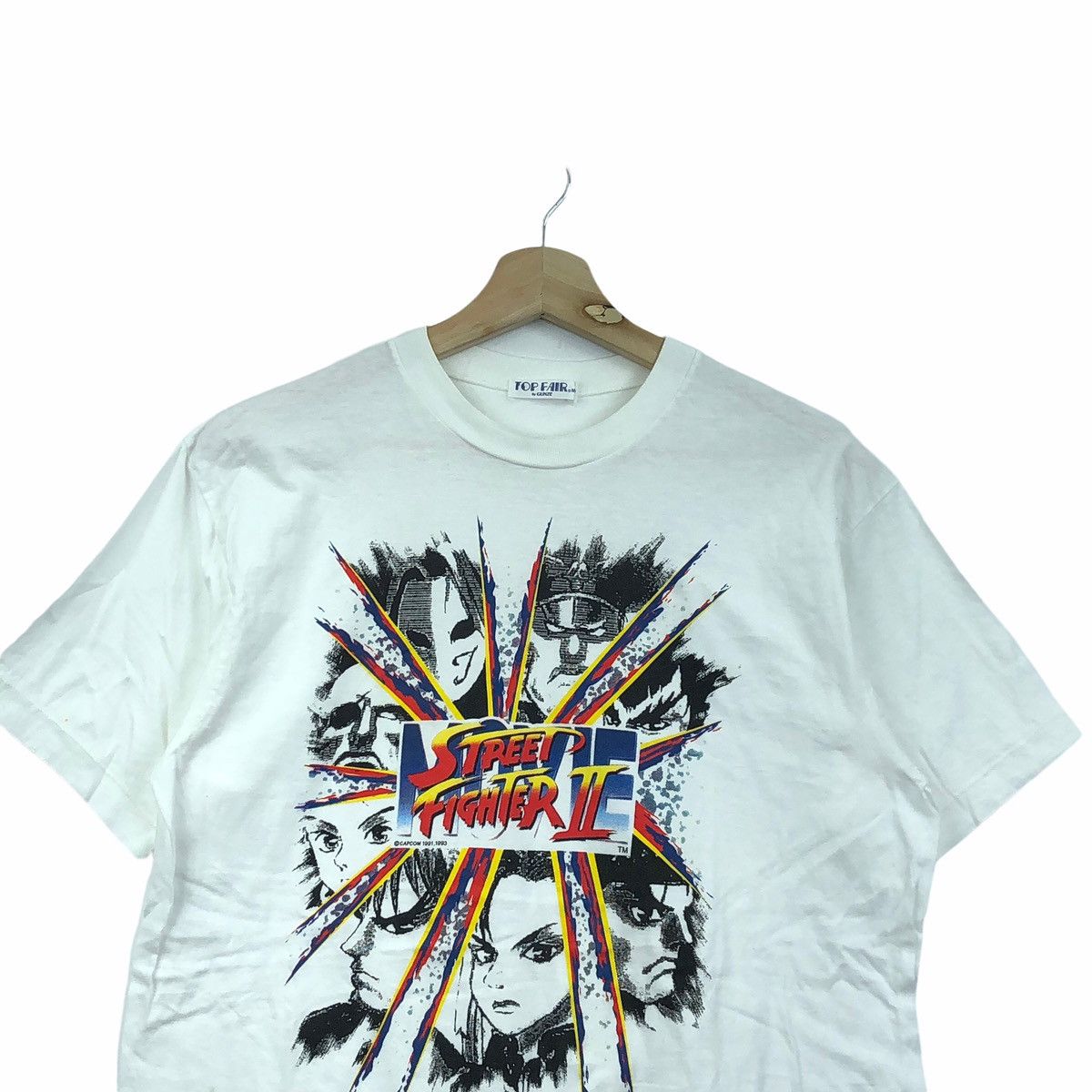 Vintage VINTAGE 1993 STREETFIGHTER 2 CAPCOM GAMING CONSOLE T-SHIRTS Size US L / EU 52-54 / 3 - 3 Thumbnail