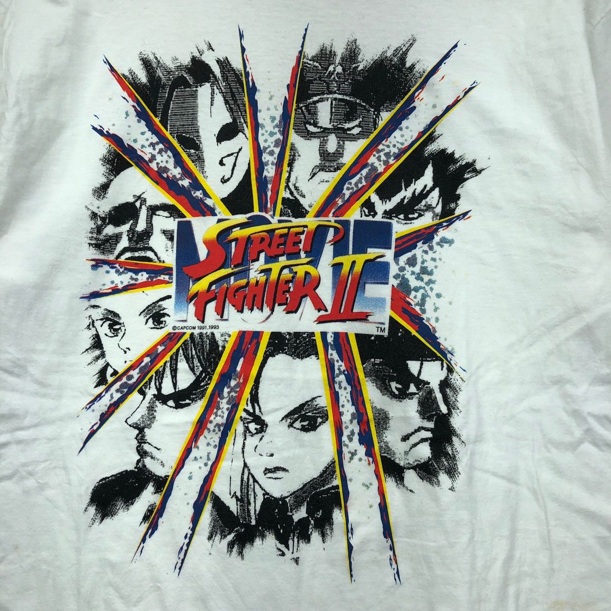Vintage VINTAGE 1993 STREETFIGHTER 2 CAPCOM GAMING CONSOLE T-SHIRTS Size US L / EU 52-54 / 3 - 4 Thumbnail