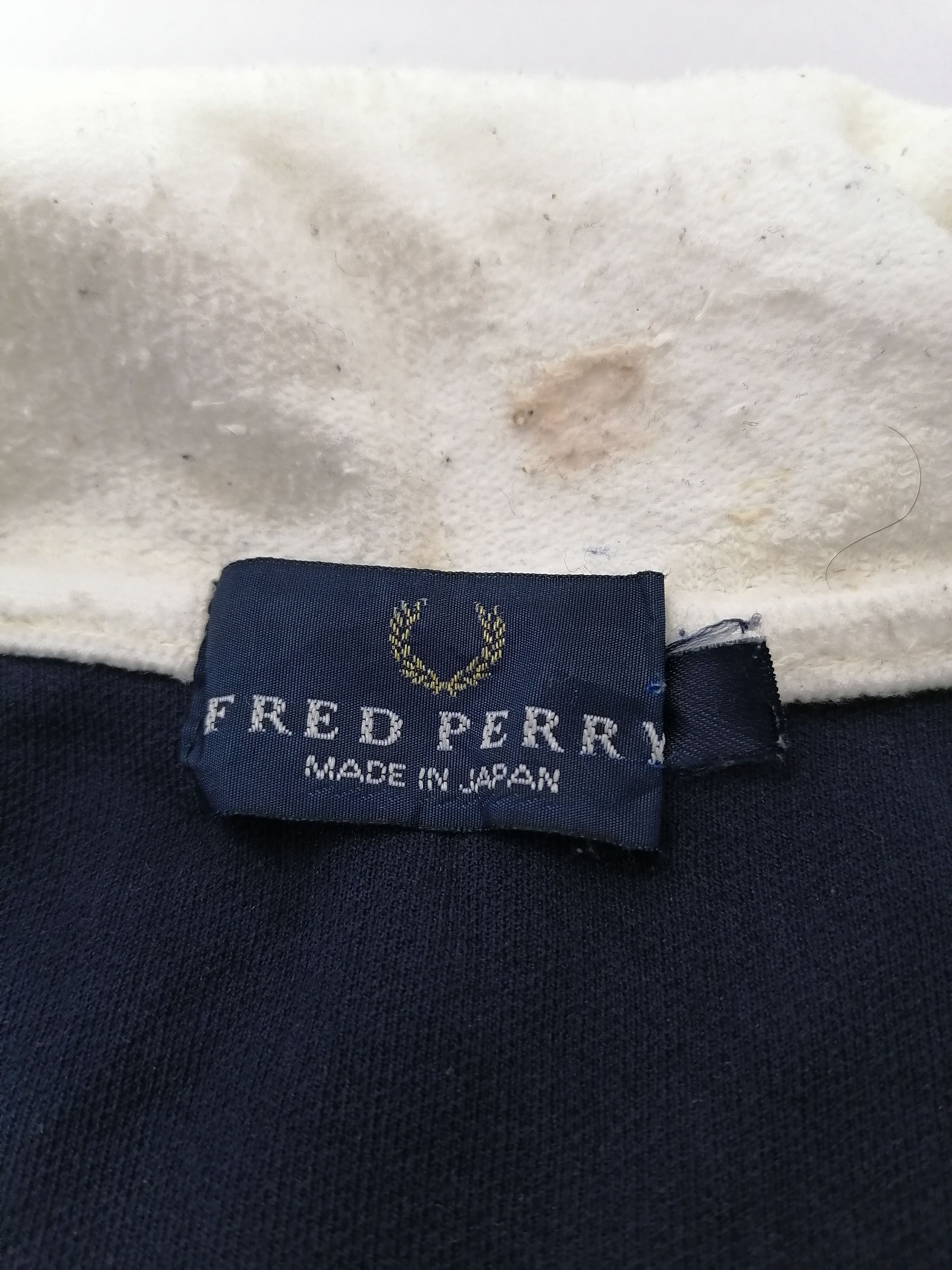 Fred Perry × Japanese Brand × Vintage Fred Perry Big Logo Stripes Shirt Size US L / EU 52-54 / 3 - 4 Thumbnail