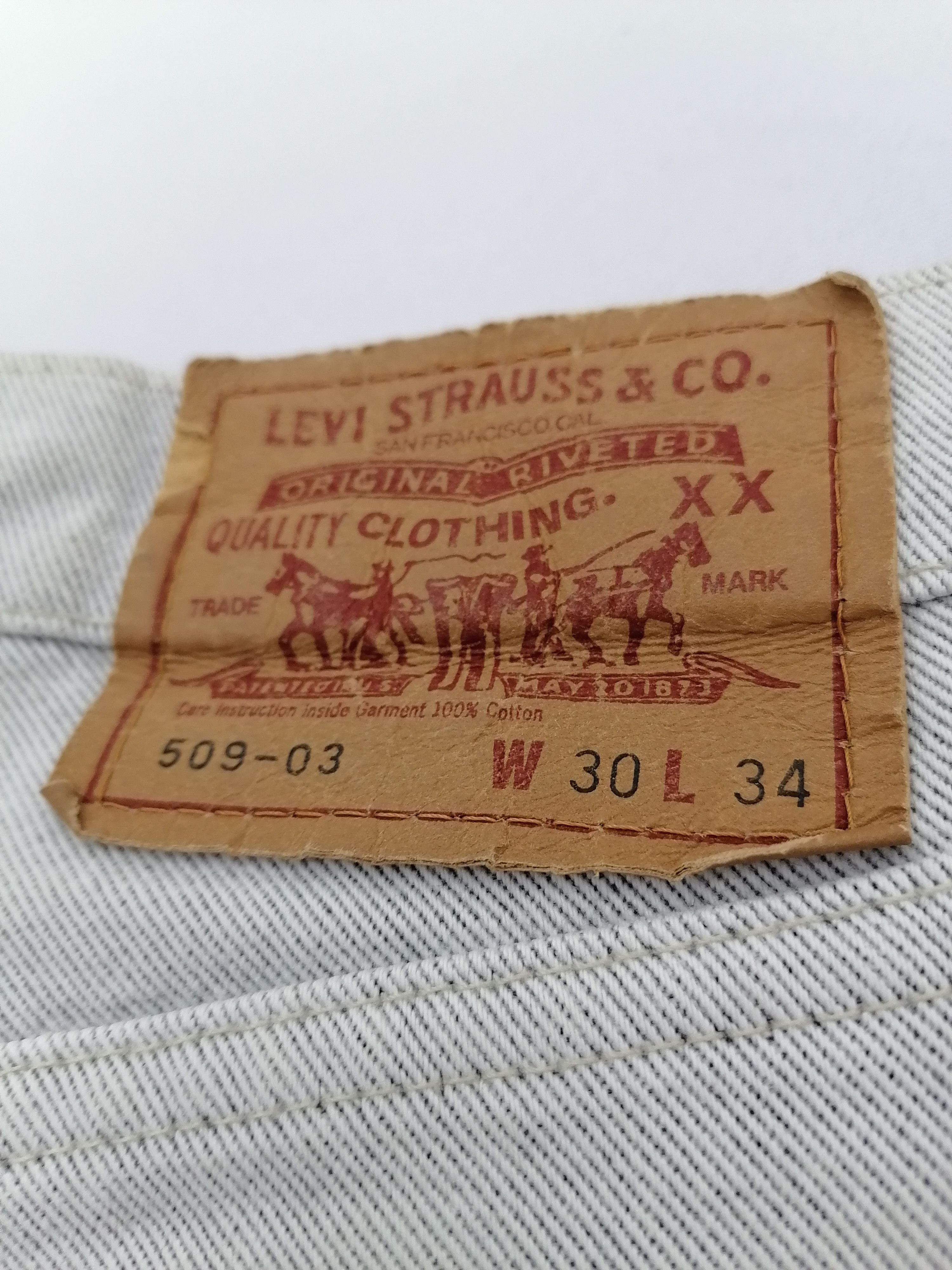 Japanese Brand × Levi's × Levi's Vintage Clothing 509-03 Levi's Denim Jeans Size US 31 - 6 Thumbnail