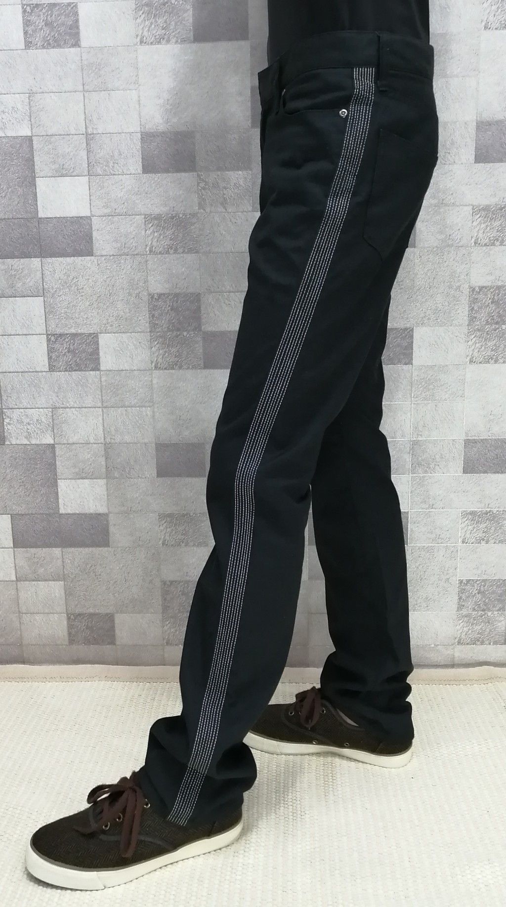 Designer × Japanese Brand × Vintage Vintage Designer TRANSCONTINENTS Side Stripes Stitch Pants Size US 30 / EU 46 - 5 Thumbnail