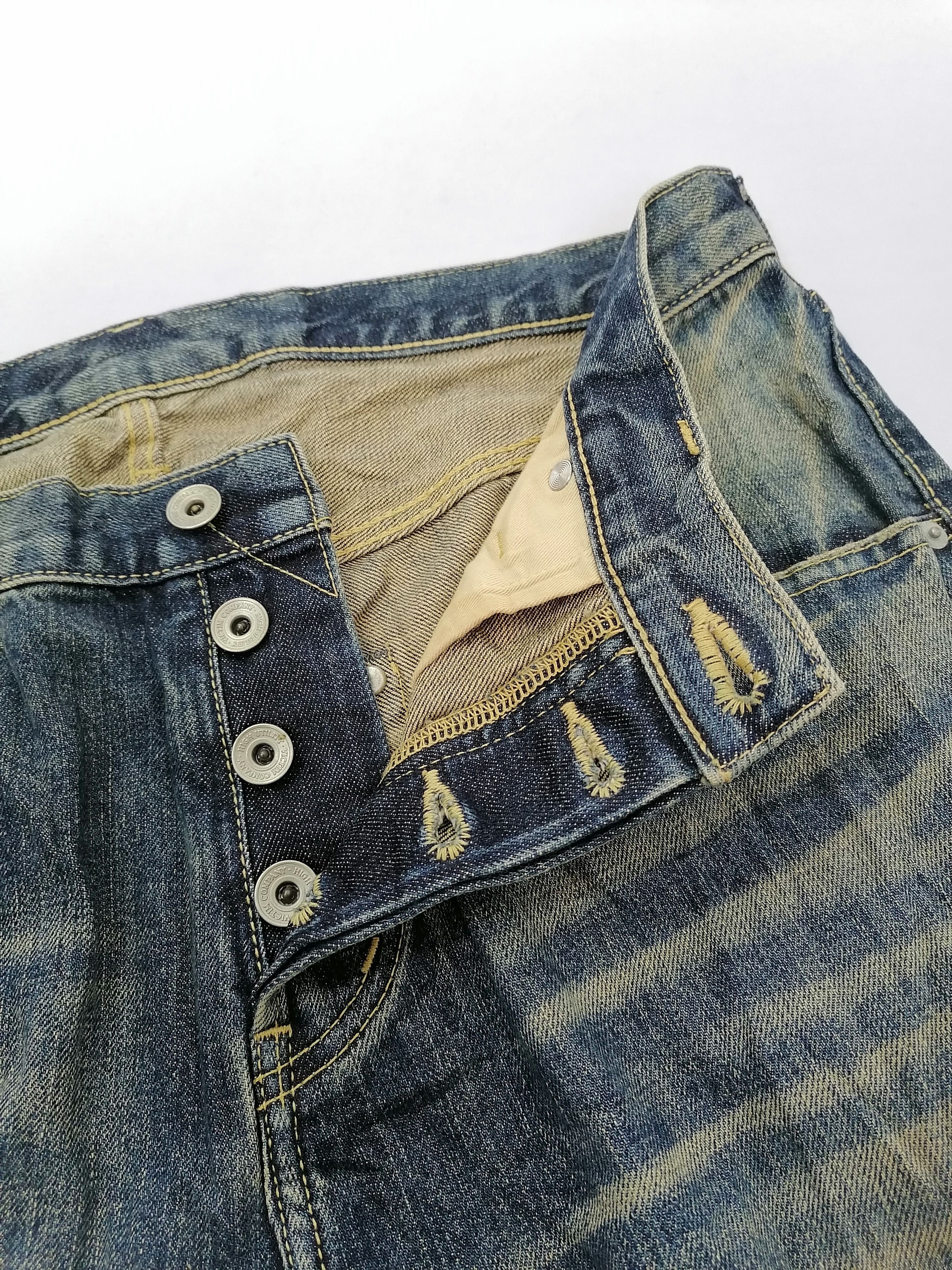 Japanese Brand Victim Selvedge Fly Button Denim Jeans Size US 34 / EU 50 - 6 Thumbnail