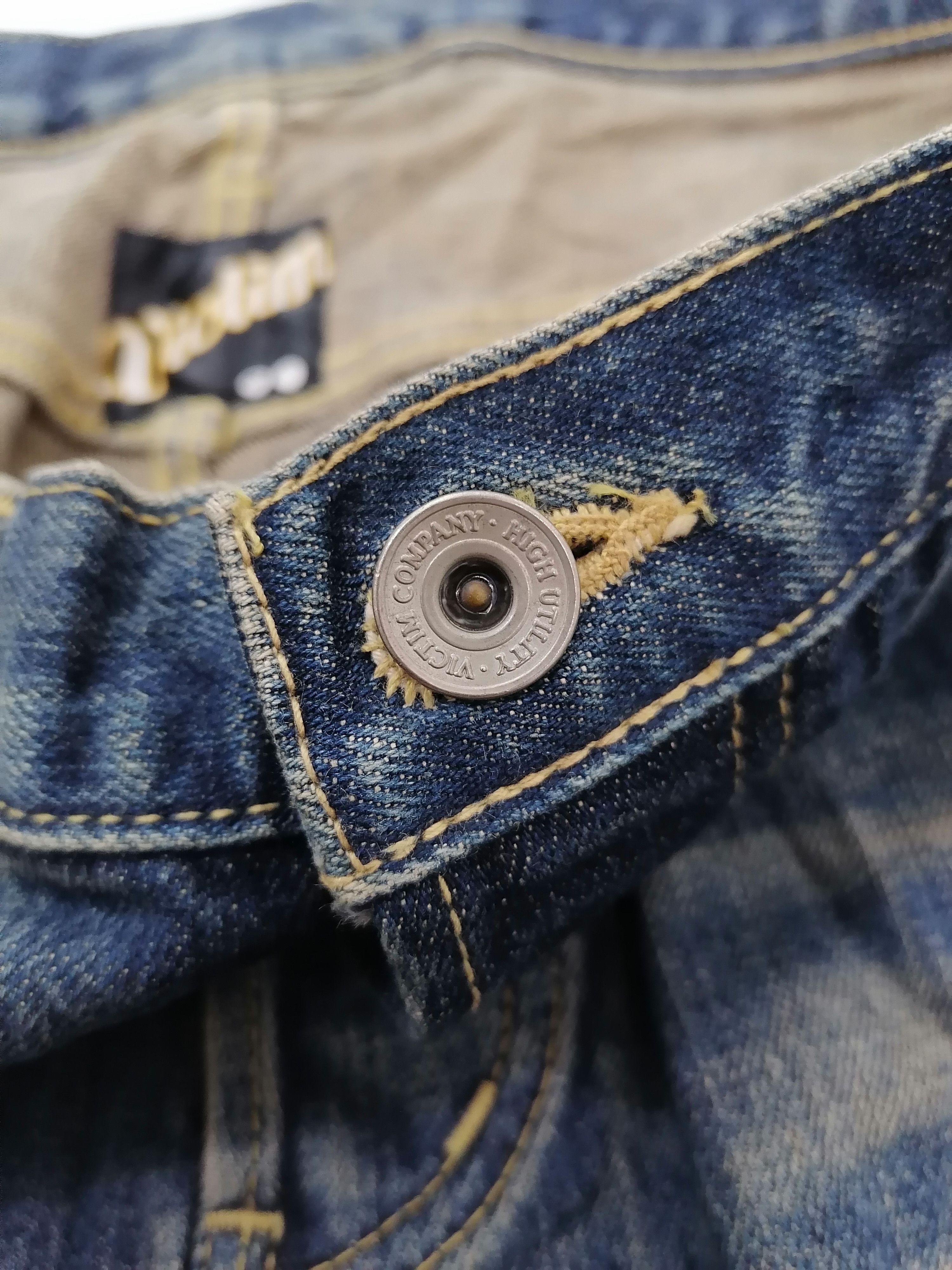 Japanese Brand Victim Selvedge Fly Button Denim Jeans Size US 34 / EU 50 - 4 Thumbnail