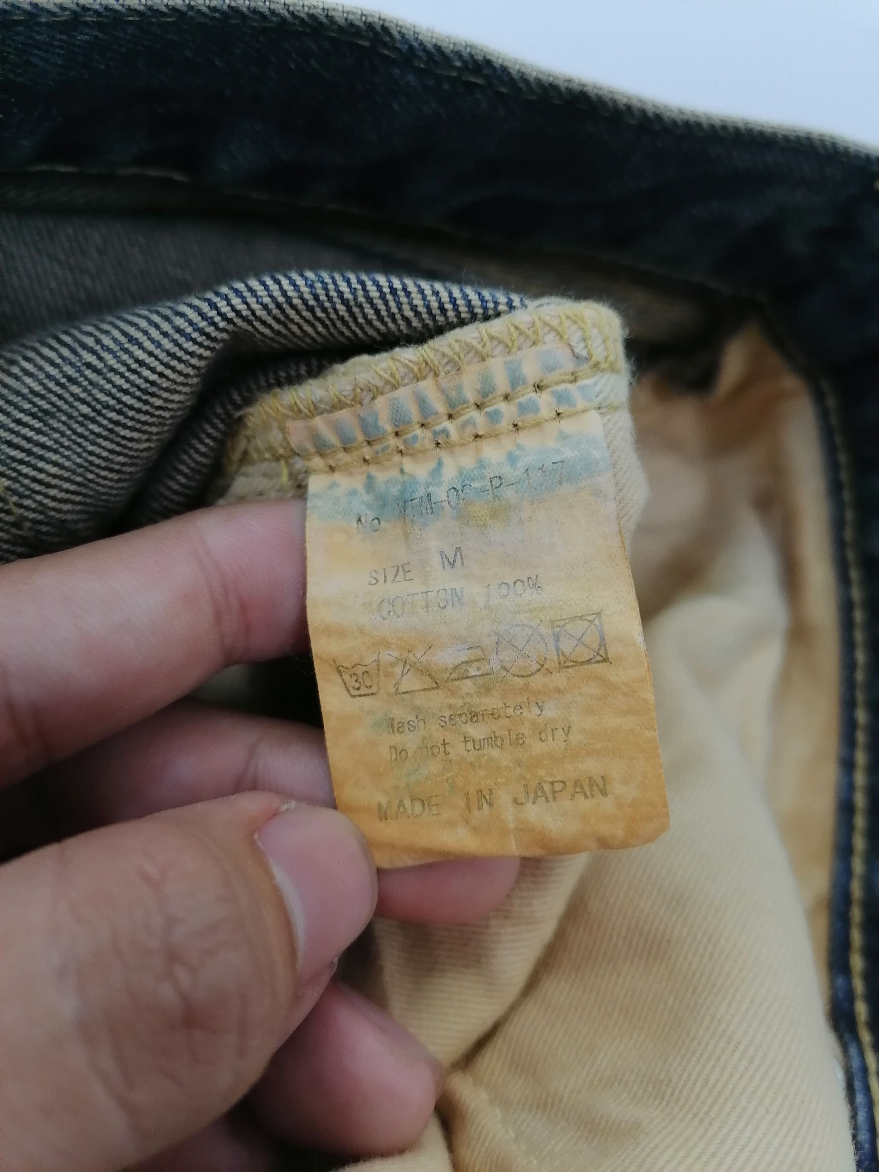 Japanese Brand Victim Selvedge Fly Button Denim Jeans Size US 34 / EU 50 - 7 Thumbnail