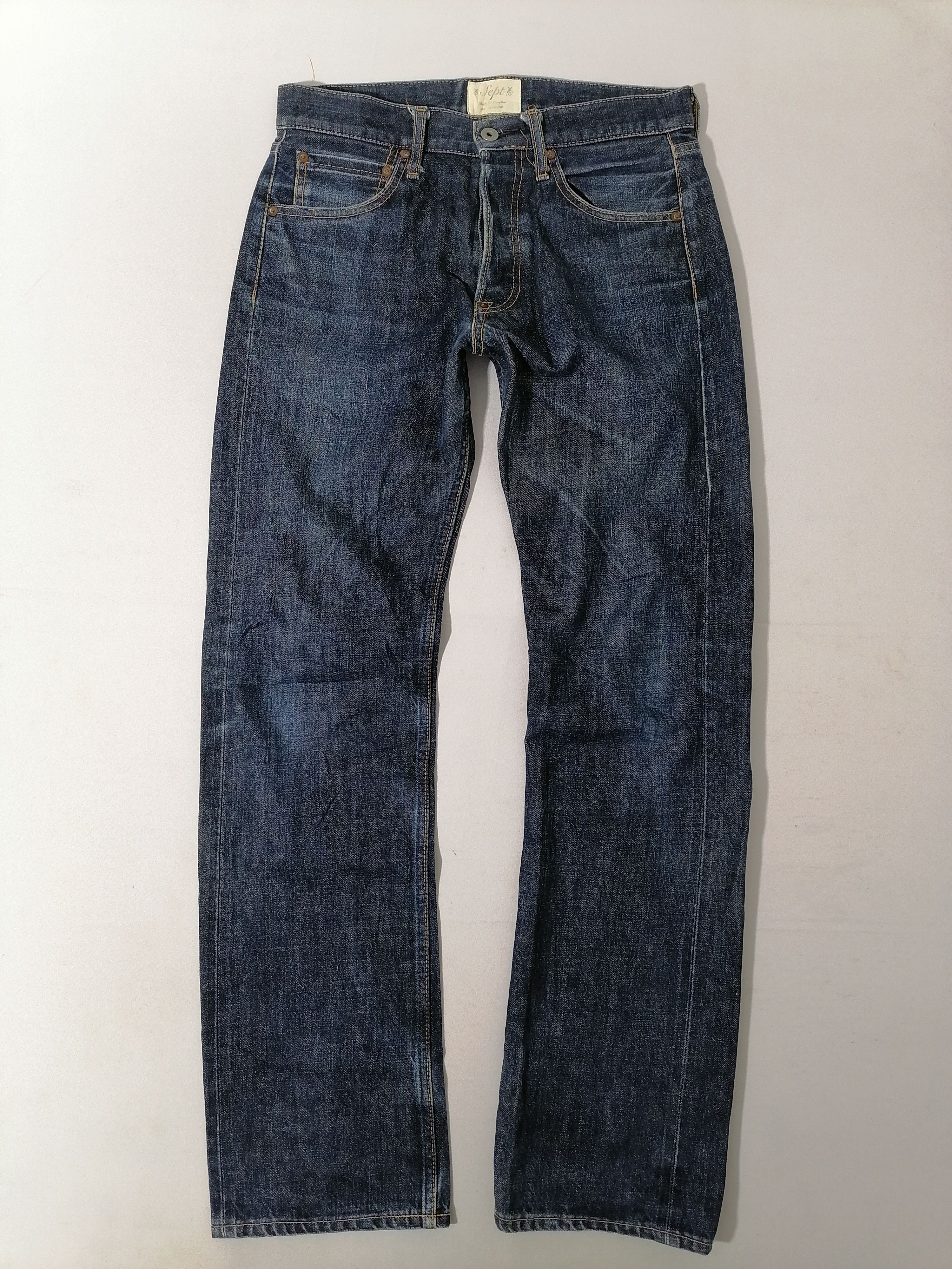 Designer × Japanese Brand Sept Selvedge Denim Jeans Size US 31 - 2 Thumbnail