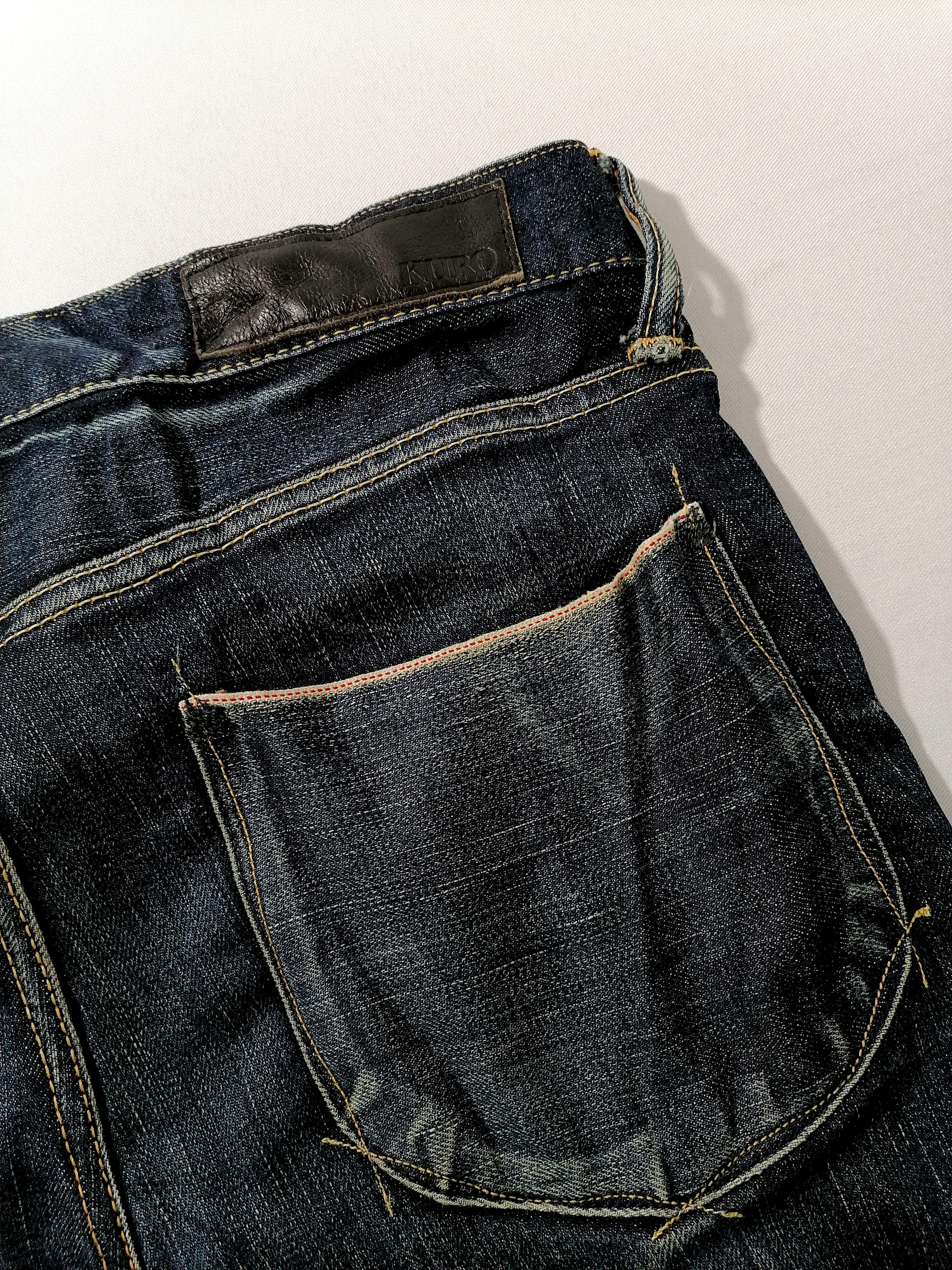 Japanese Brand × KURO Kuro Diamante Selvedge Denim Jeans Size US 35 - 6 Thumbnail