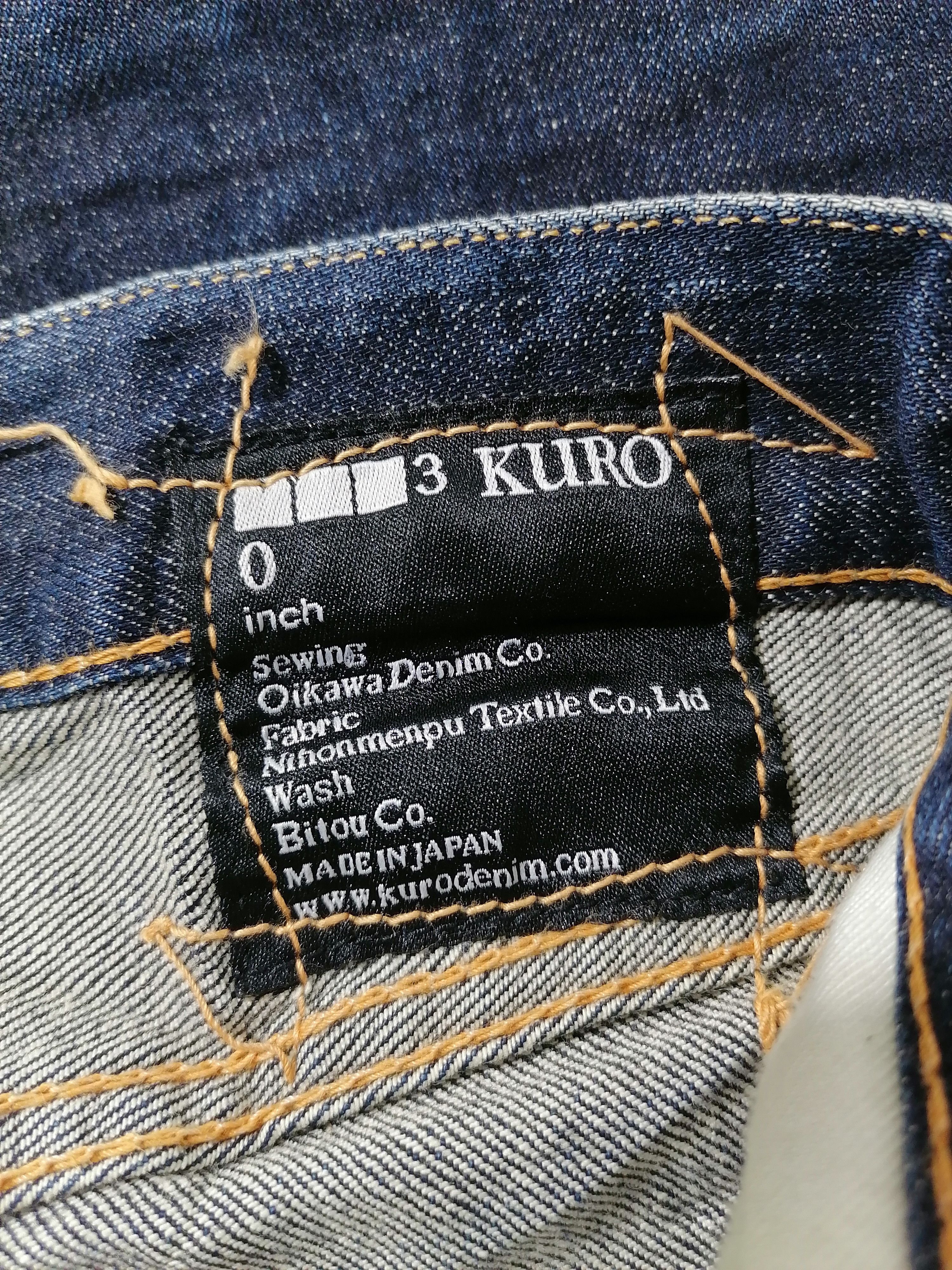 Japanese Brand × KURO Kuro Diamante Selvedge Denim Jeans Size US 35 - 9 Thumbnail