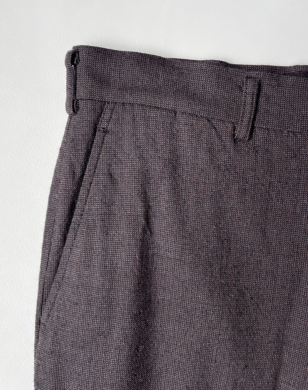 Comme des Garcons Homme A/W 11 Micro Check Wool Trousers Size US 32 / EU 48 - 5 Thumbnail