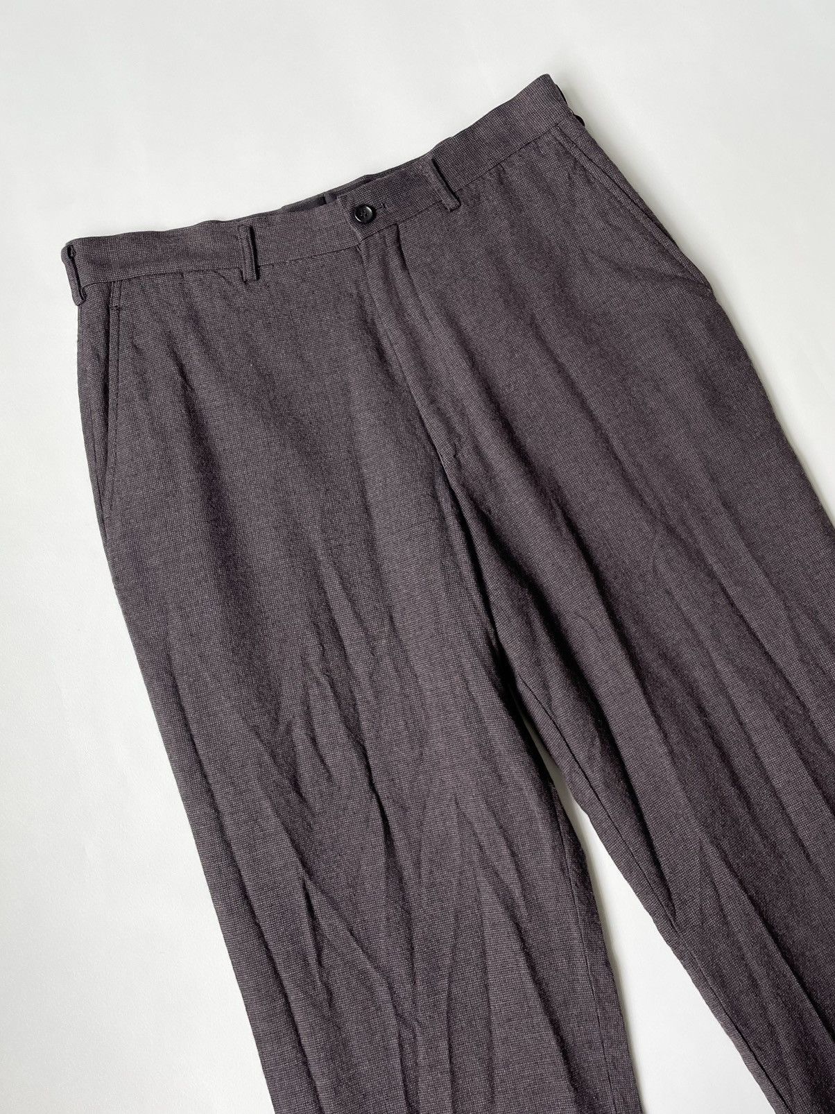 Comme des Garcons Homme A/W 11 Micro Check Wool Trousers Size US 32 / EU 48 - 6 Thumbnail