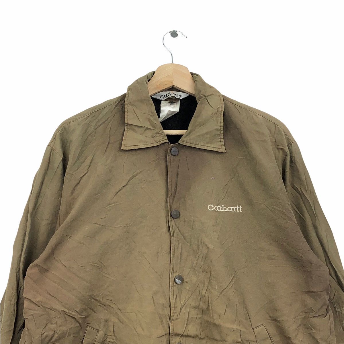 Carhartt VINTAGE 1990’S CARHARTT CHORE DETROIT BUTTON COAT JACKET Size US L / EU 52-54 / 3 - 3 Thumbnail