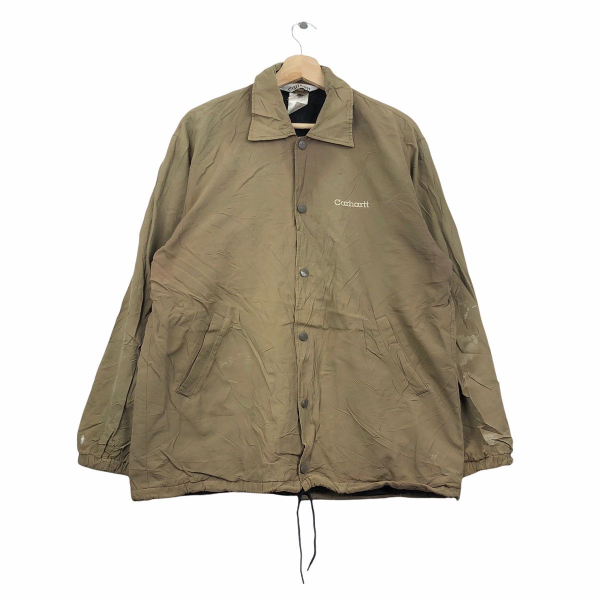 Carhartt VINTAGE 1990’S CARHARTT CHORE DETROIT BUTTON COAT JACKET Size US L / EU 52-54 / 3 - 1 Thumbnail
