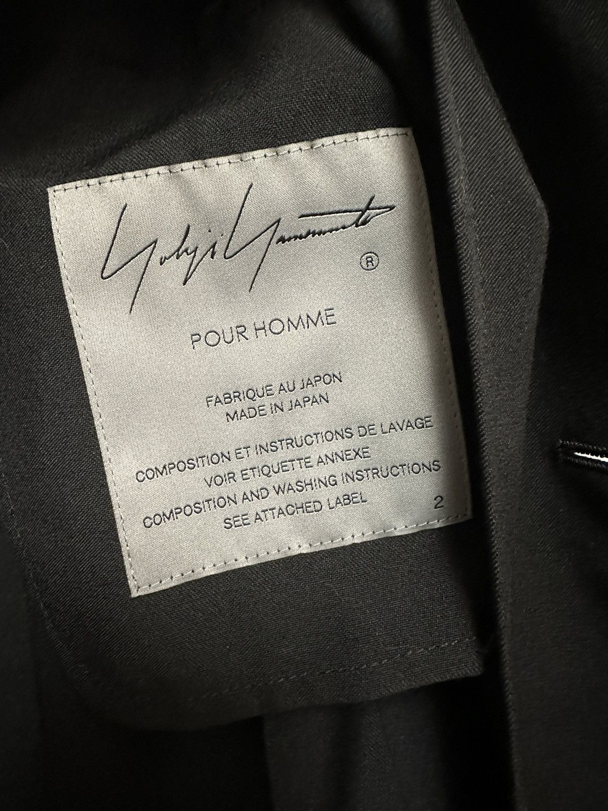 Yohji Yamamoto Yohji Yamamoto Pour Homme 21ss eye buttons jacket Size 48S - 7 Thumbnail