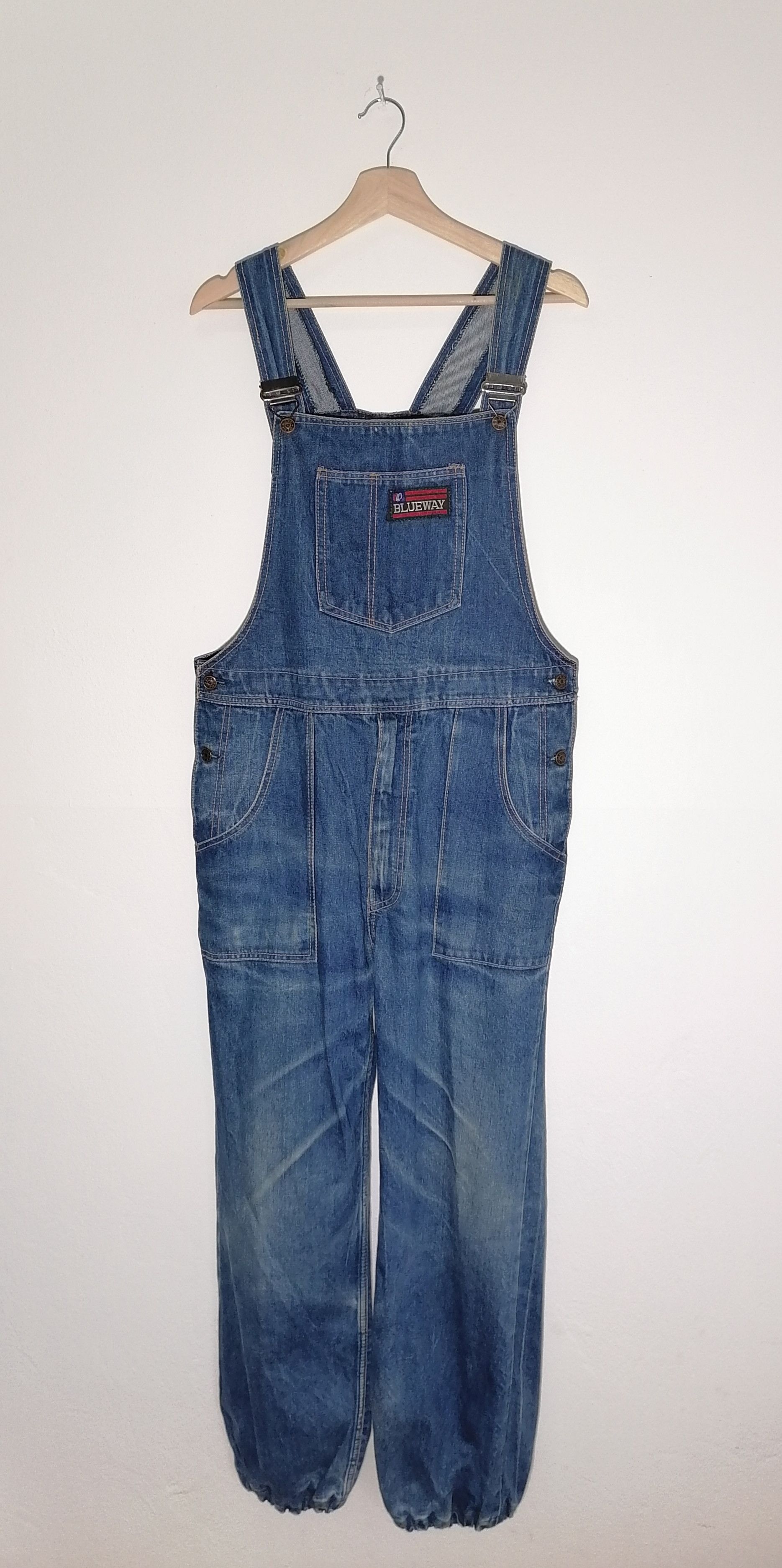 Japanese Brand Blueway Denim Jumpsuit Jeans Size US 38 / EU 54 - 1 Thumbnail