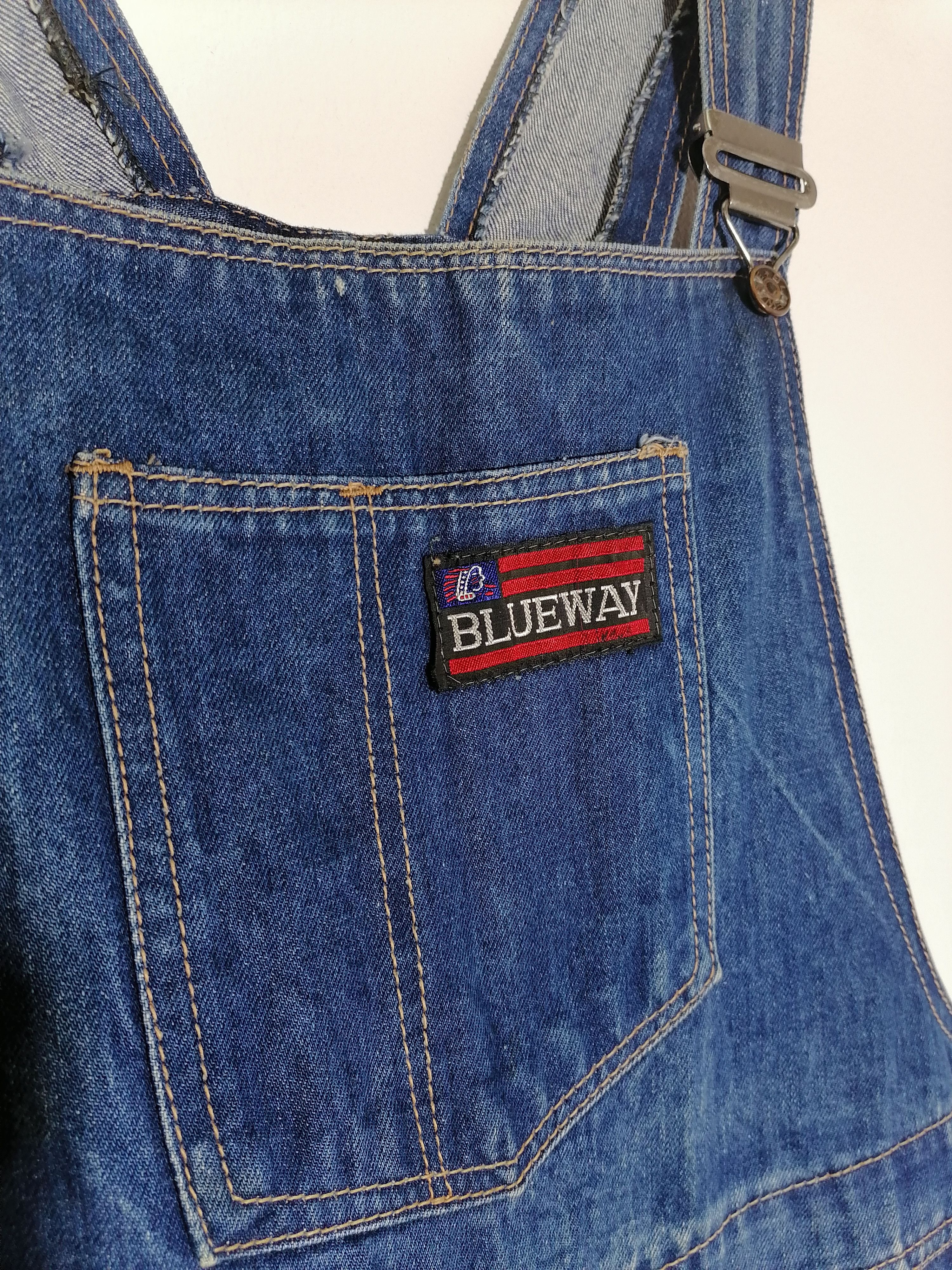 Japanese Brand Blueway Denim Jumpsuit Jeans Size US 38 / EU 54 - 2 Thumbnail
