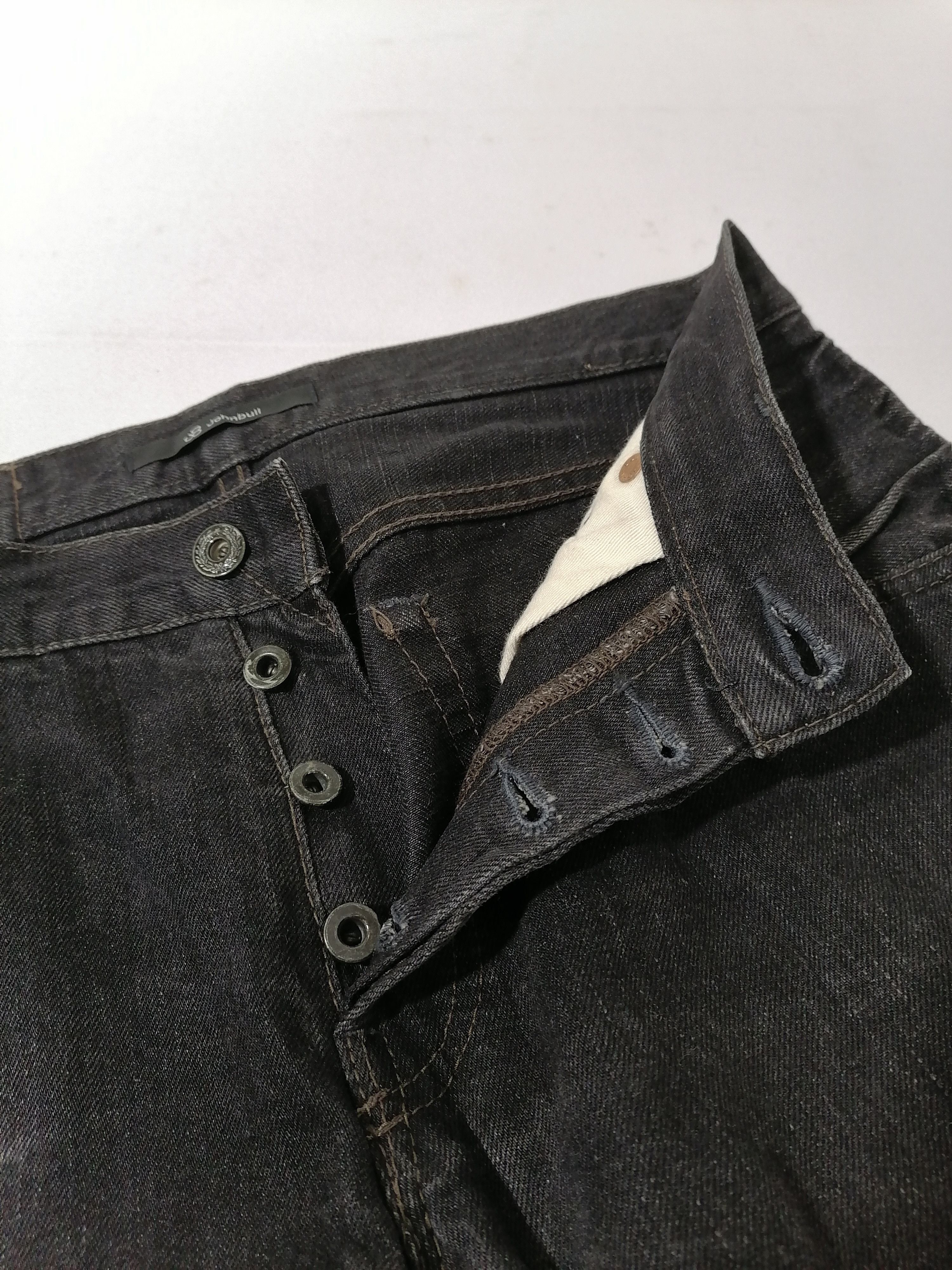 Japanese Brand Johnbull Selvedge Black Denim Jeans Size US 31 - 5 Thumbnail