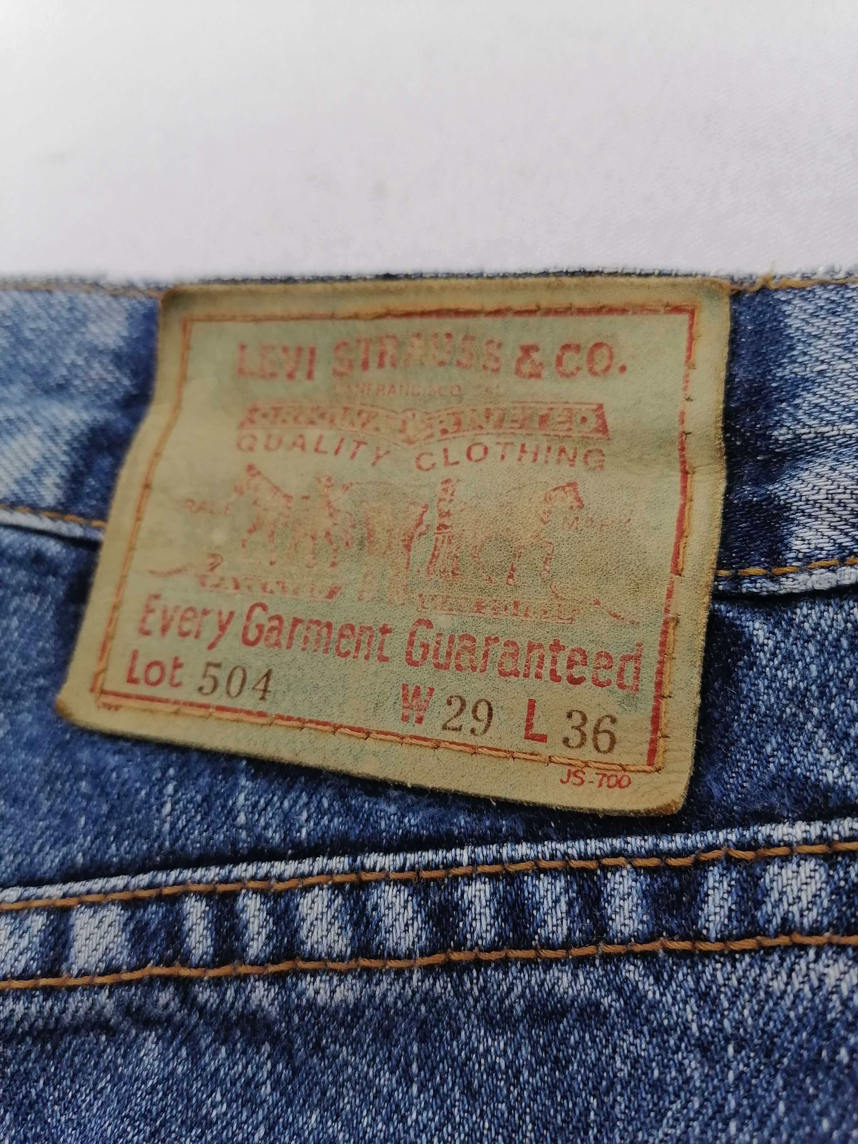 Japanese Brand × Levi's × Levi's Vintage Clothing Lot 504 Levi's Strauss Denim Jeans Size US 31 - 6 Thumbnail