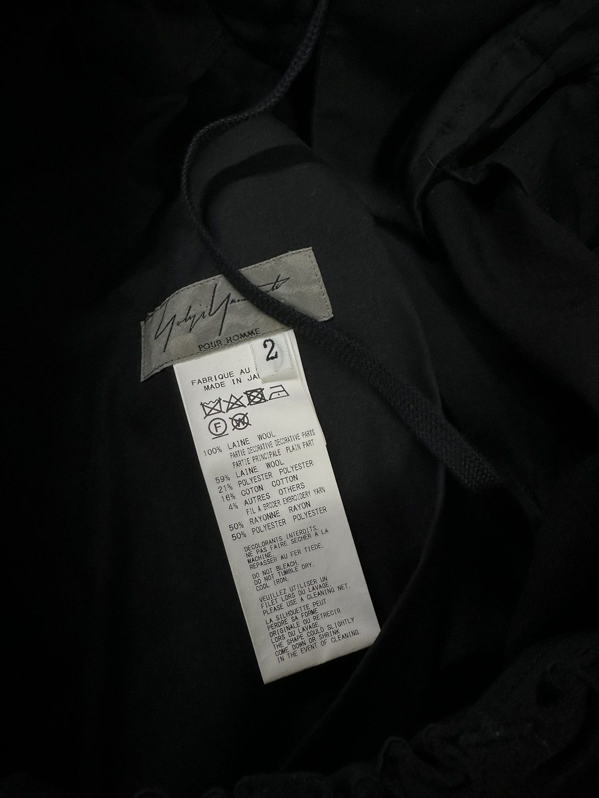Yohji Yamamoto Yohji Yamamoto Pour Homme 20aw runway badge lap pants Size US 30 / EU 46 - 5 Thumbnail