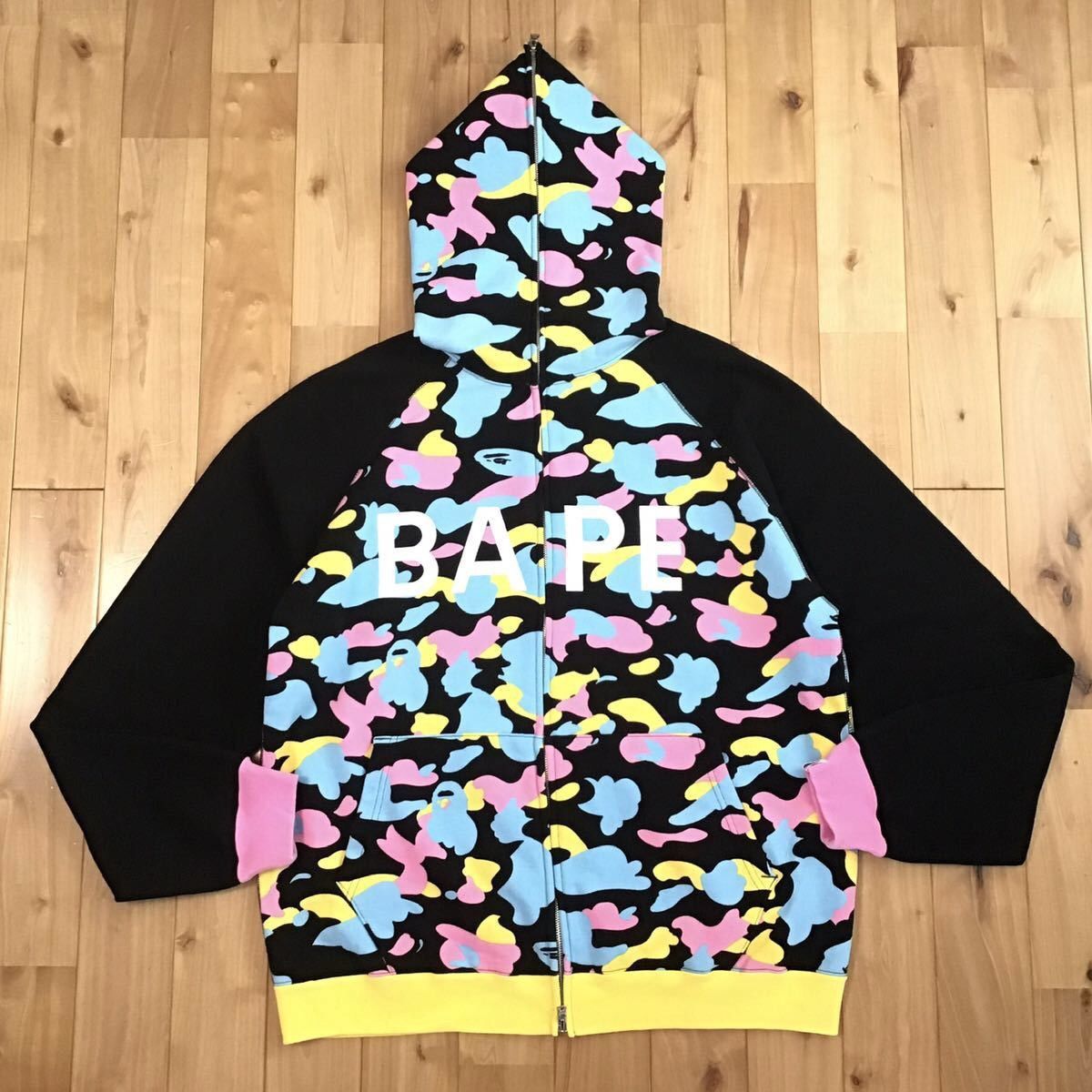 Bape BAPE cotton candy camo full zip hoodie multi camo ape NIGO Size US L / EU 52-54 / 3 - 1 Thumbnail