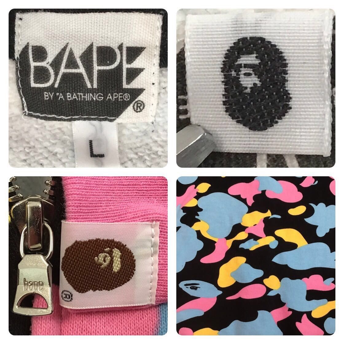 Bape BAPE cotton candy camo full zip hoodie multi camo ape NIGO Size US L / EU 52-54 / 3 - 6 Thumbnail