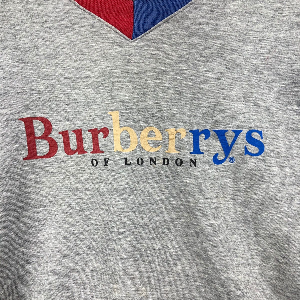 Burberry VINTAGE BURBERRYS LONDON RAINBOW MULTICOLOUR LOGO SWEATSHIRT Size US L / EU 52-54 / 3 - 4 Thumbnail