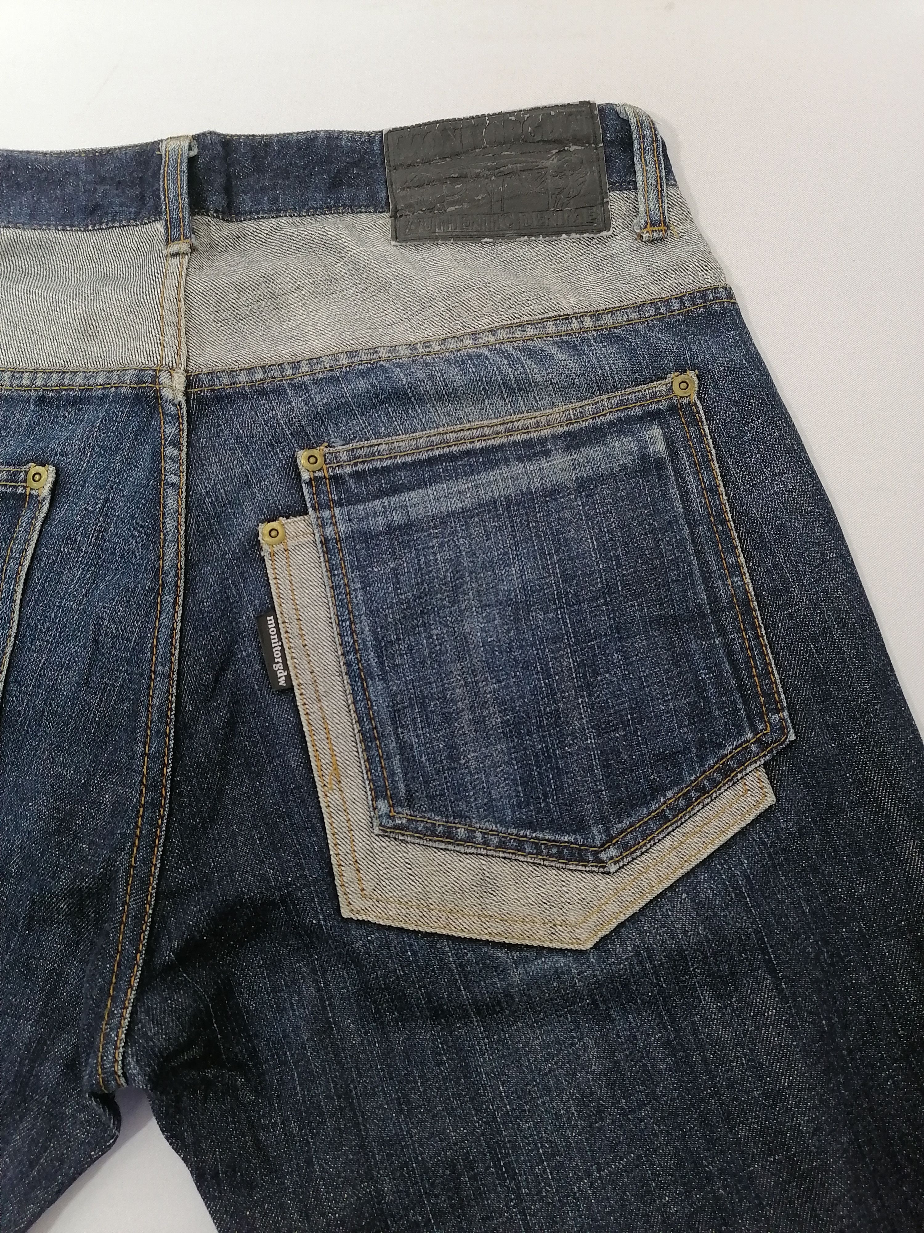 Japanese Brand Monitorgdw Nice Pocket Design Denim Jeans Size US 35 - 2 Thumbnail