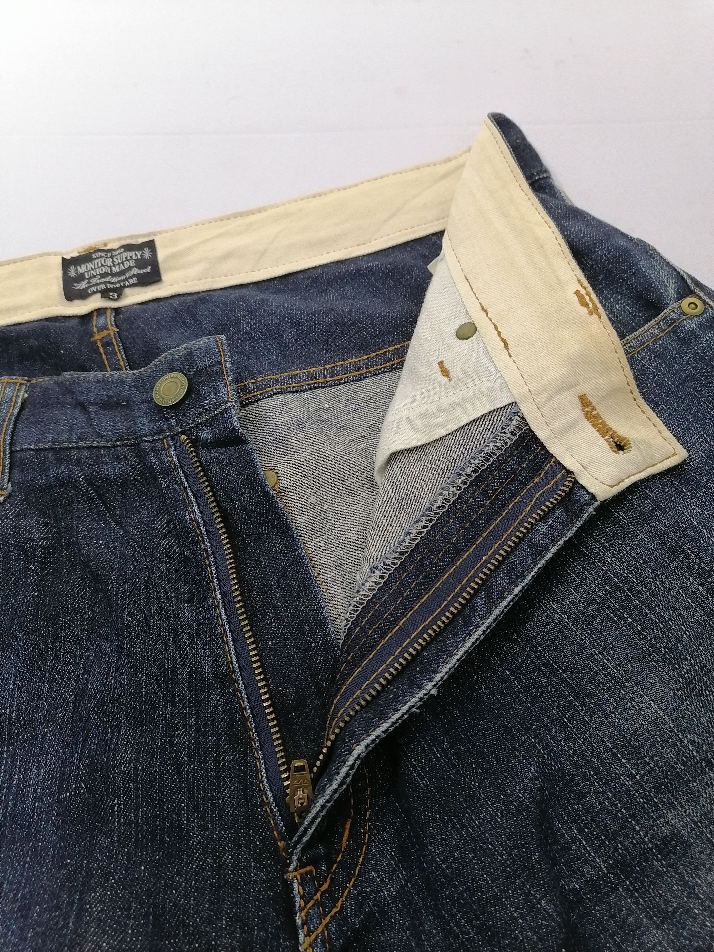 Japanese Brand Monitorgdw Nice Pocket Design Denim Jeans Size US 35 - 5 Thumbnail