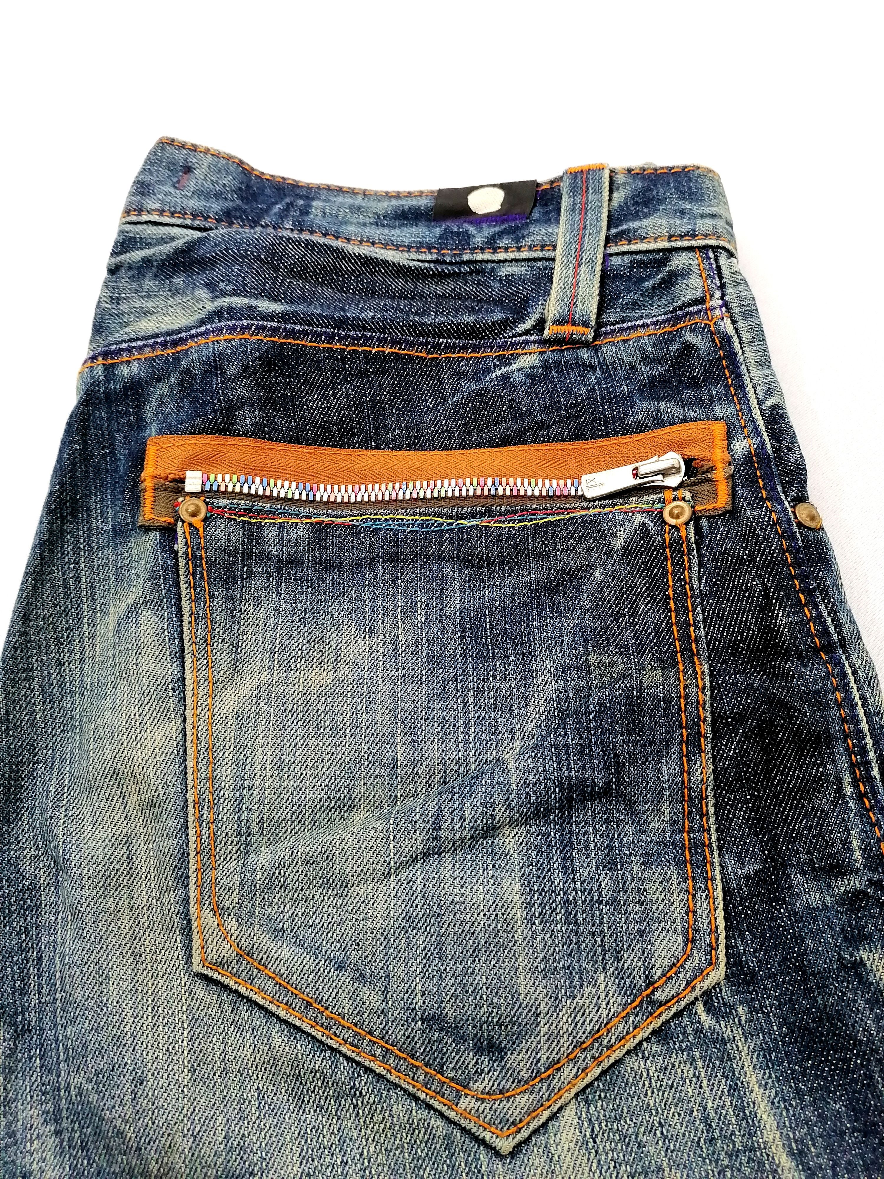 Japanese Brand Union Made Blue Way Modern Vintage Jeans Size US 29 - 9 Thumbnail