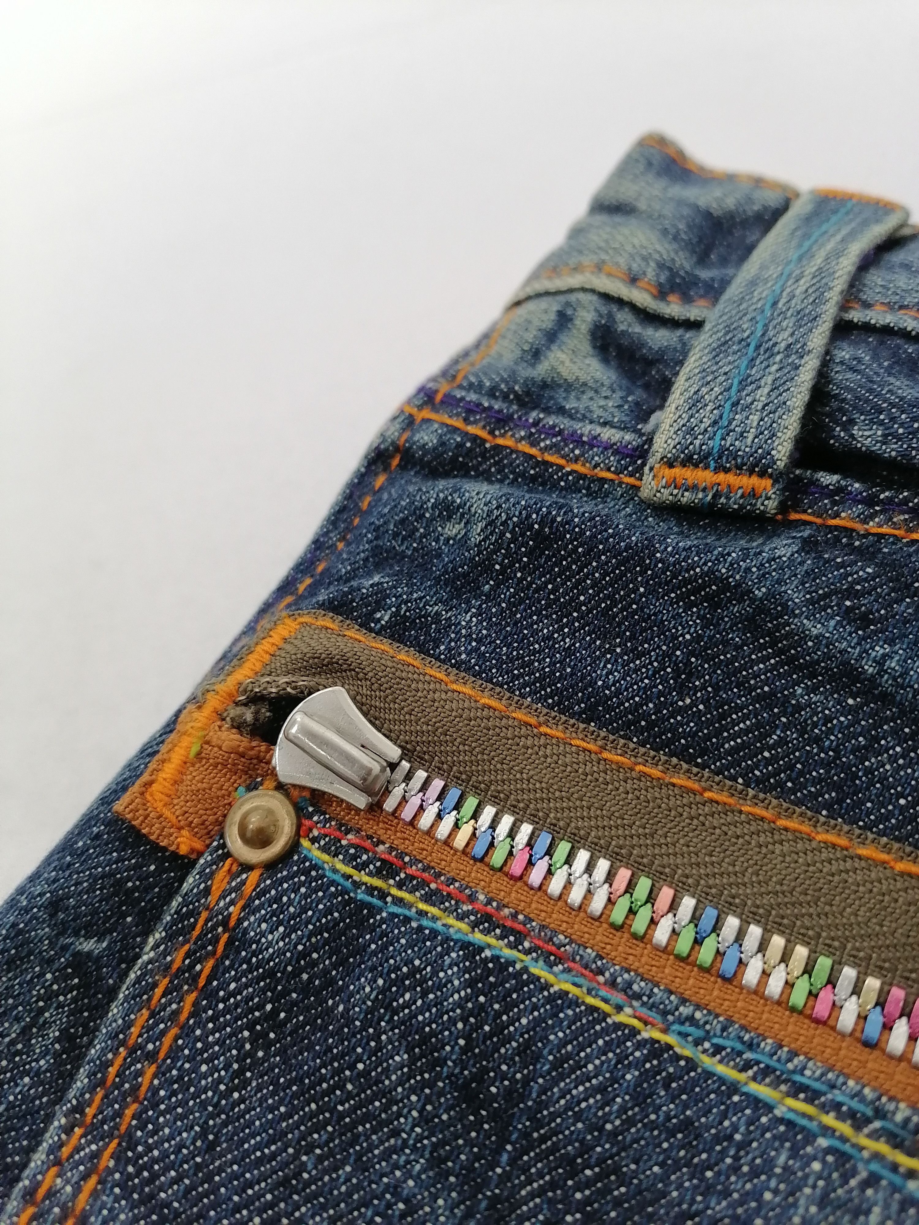 Japanese Brand Union Made Blue Way Modern Vintage Jeans Size US 29 - 10 Thumbnail