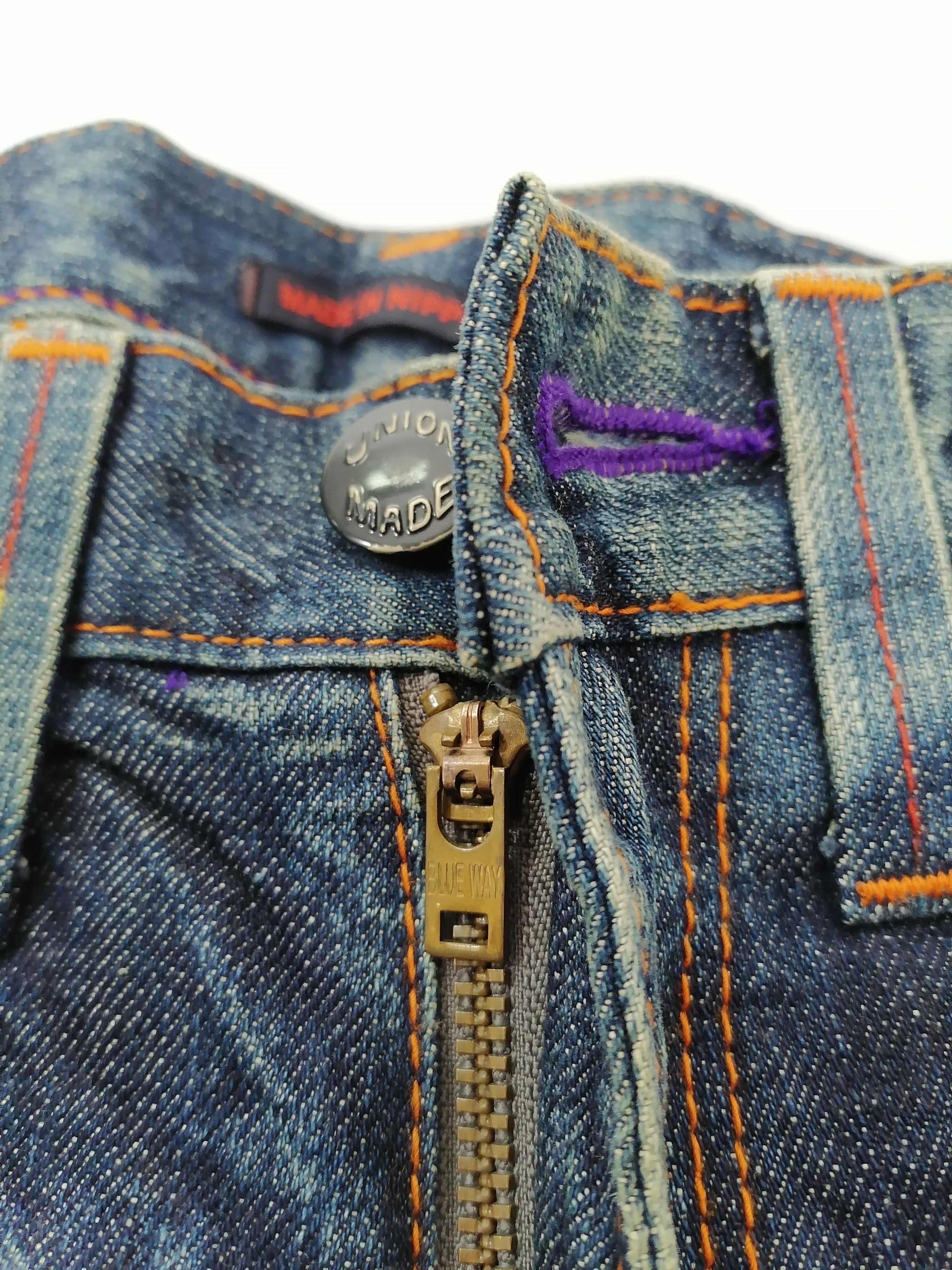 Japanese Brand Union Made Blue Way Modern Vintage Jeans Size US 29 - 3 Thumbnail