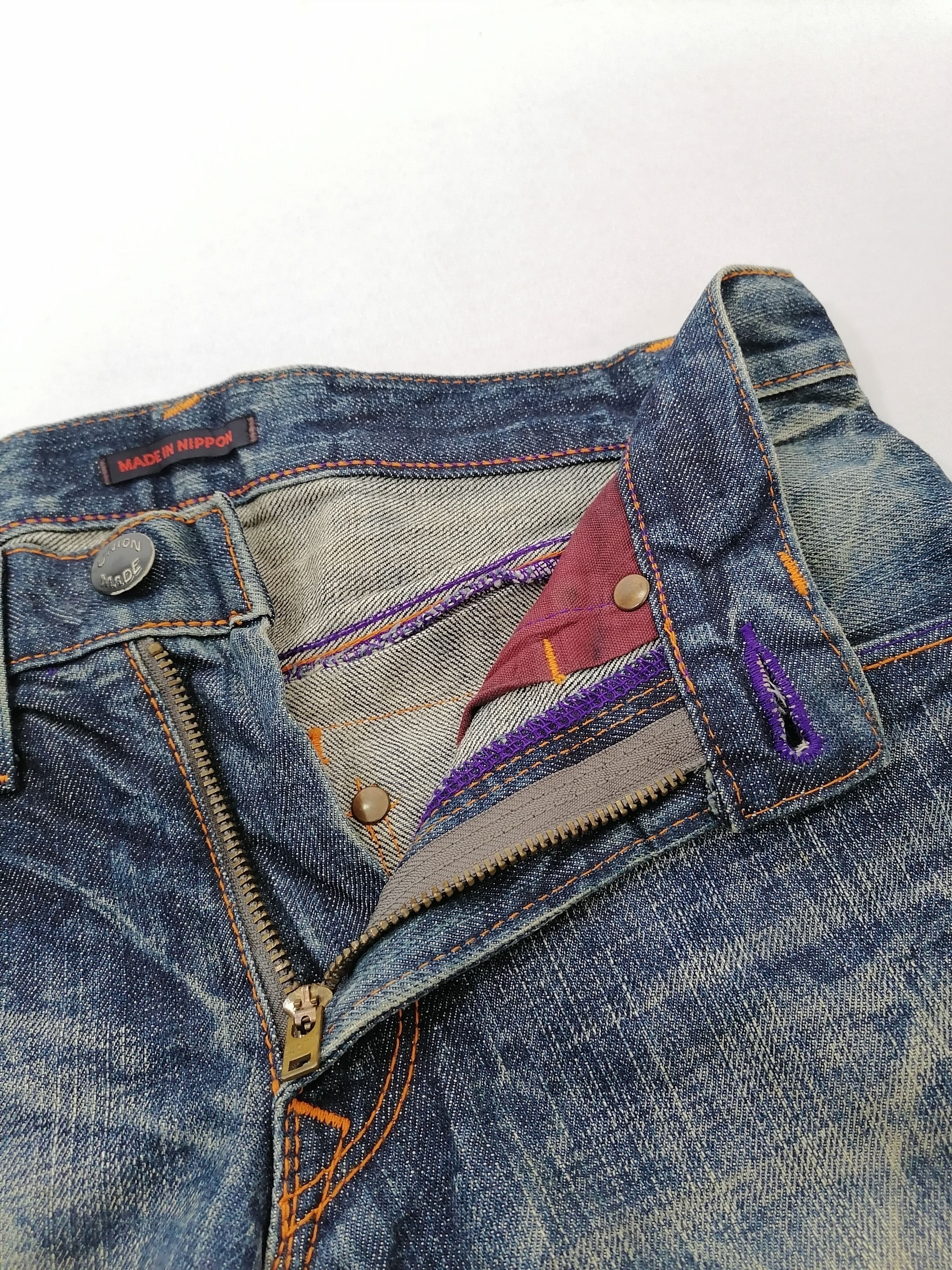Japanese Brand Union Made Blue Way Modern Vintage Jeans Size US 29 - 4 Thumbnail