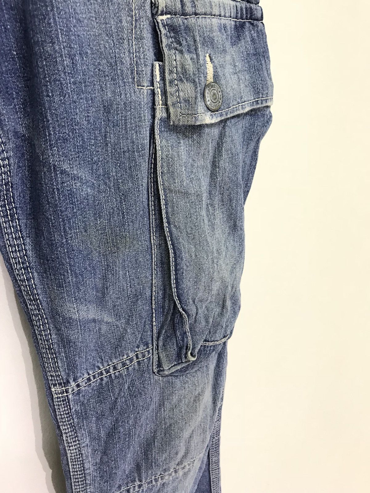 Japanese Brand Made in Japan Acoustic Denim Cargo Pant Slim Size US 30 / EU 46 - 6 Thumbnail