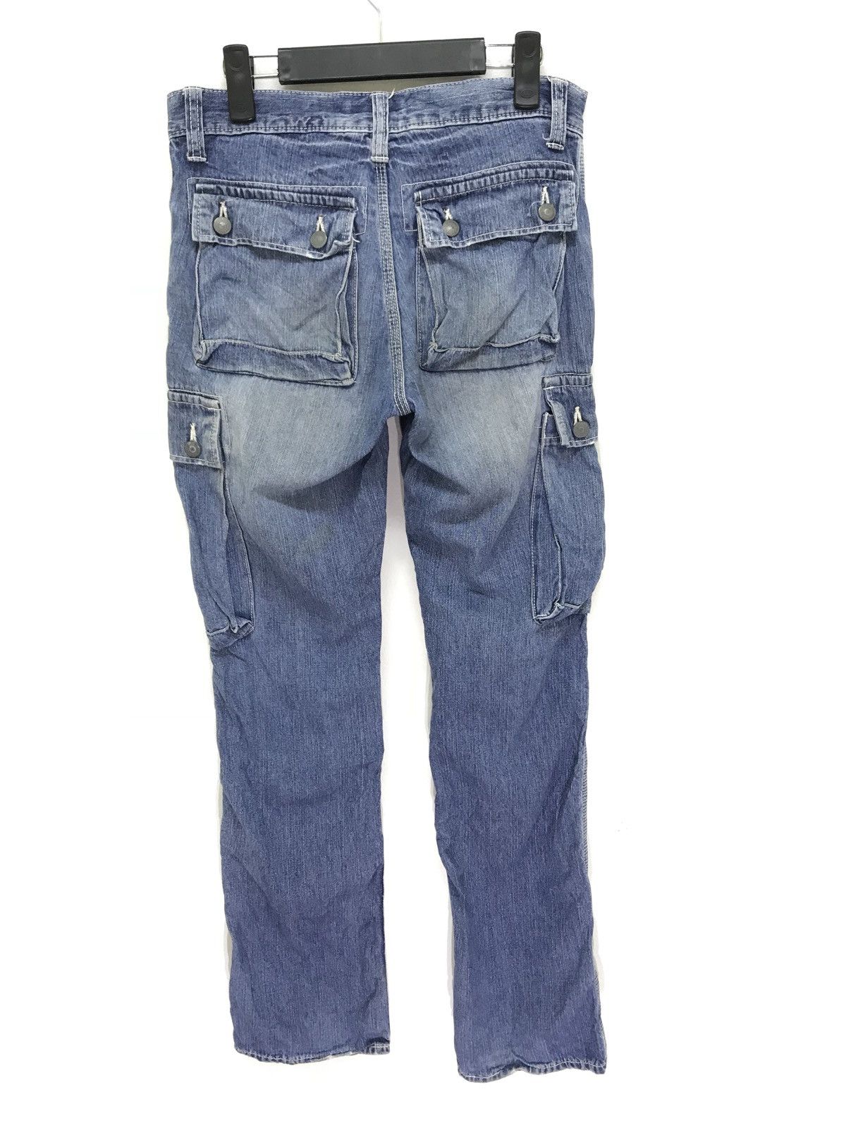 Japanese Brand Made in Japan Acoustic Denim Cargo Pant Slim Size US 30 / EU 46 - 4 Thumbnail
