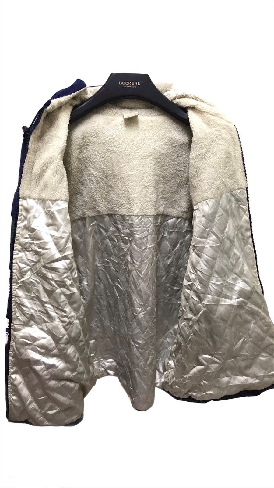 Adidas Rare Vtg 90s Adidas Trefoil Hoodie Sweater Sherpa Lining Size US L / EU 52-54 / 3 - 6 Thumbnail