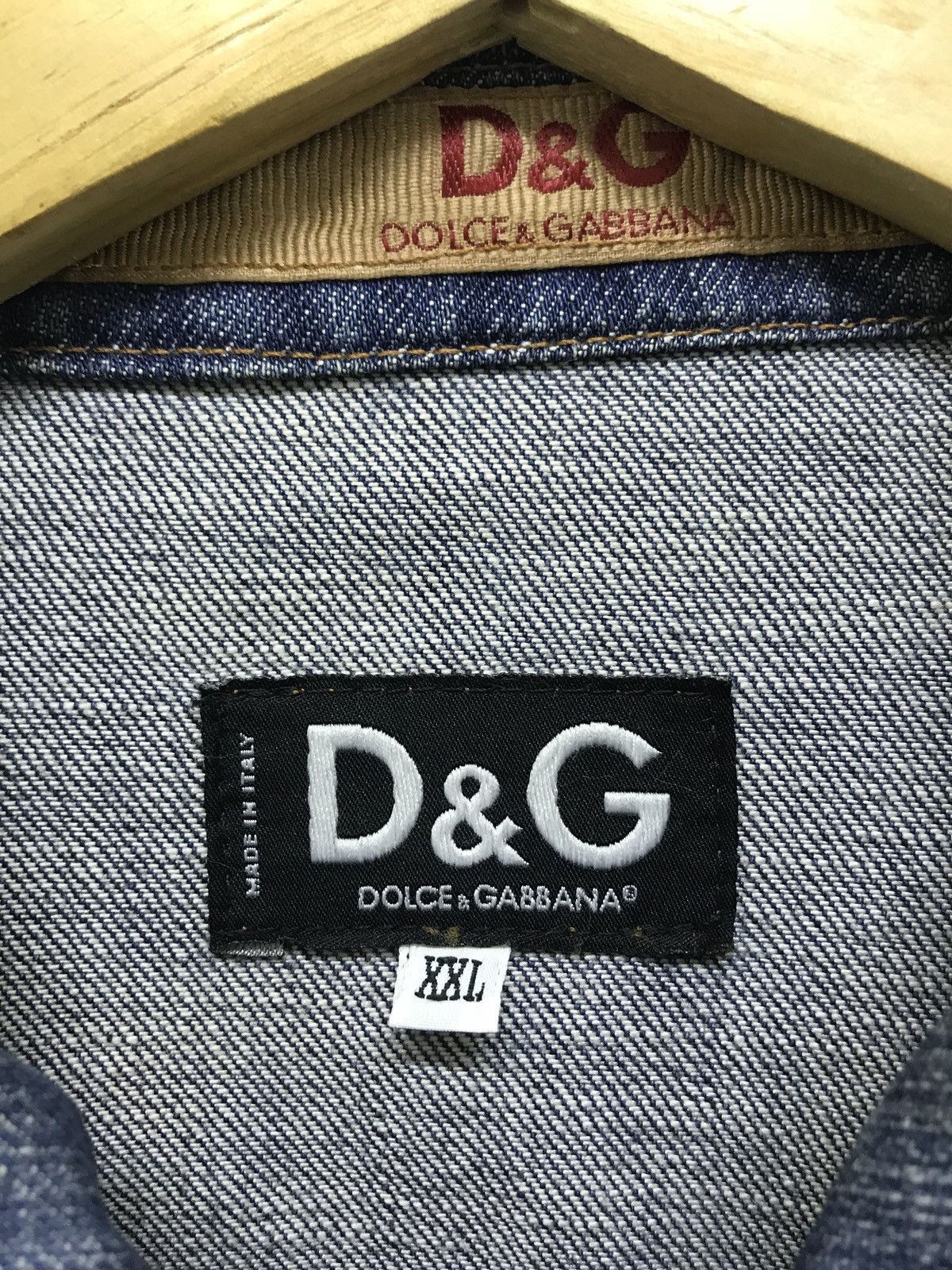 Dolce & Gabbana D&G Dolce & Gabbana Distressed Denim Jacket Two Tone 6🟩3 Size US M / EU 48-50 / 2 - 9 Thumbnail