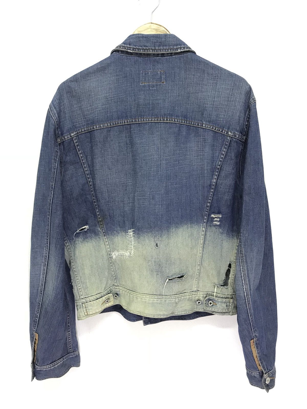 Dolce & Gabbana D&G Dolce & Gabbana Distressed Denim Jacket Two Tone 6🟩3 Size US M / EU 48-50 / 2 - 6 Thumbnail