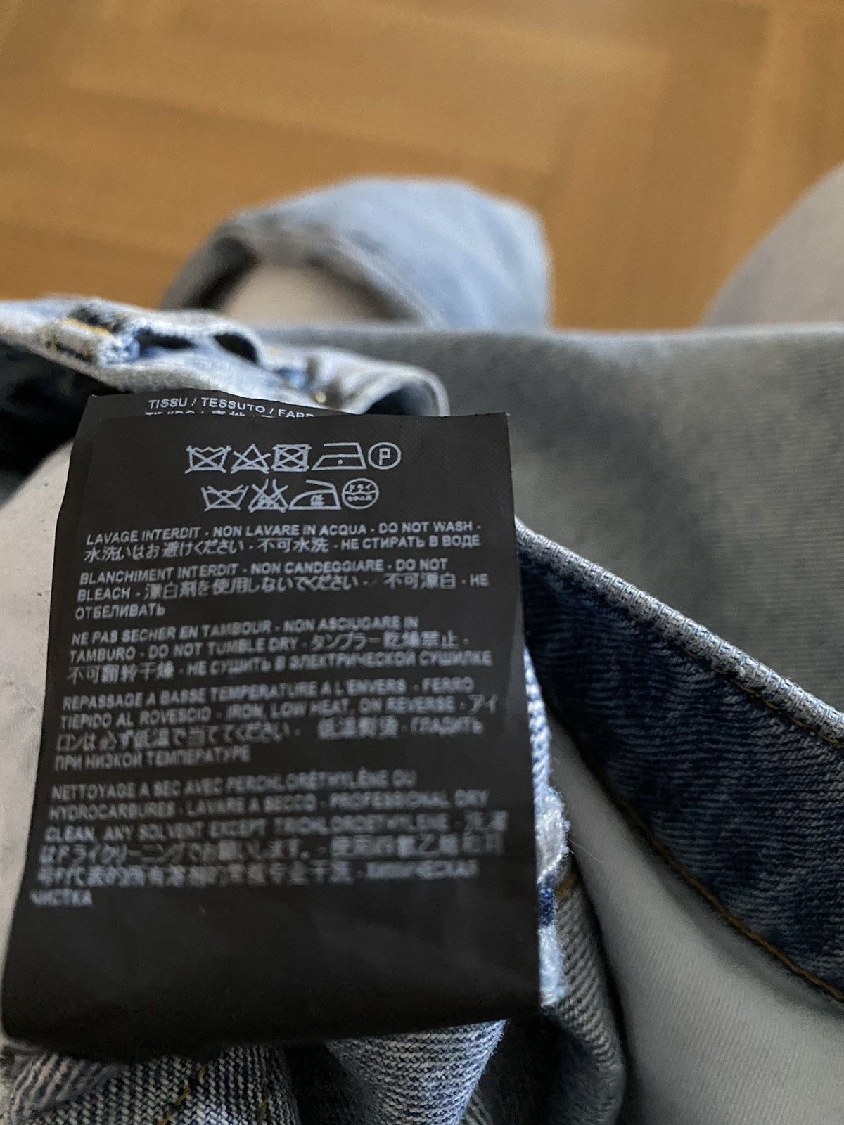 Saint Laurent Paris SS17 D02 in Light Faded Blue Wash Size US 30 / EU 46 - 7 Thumbnail