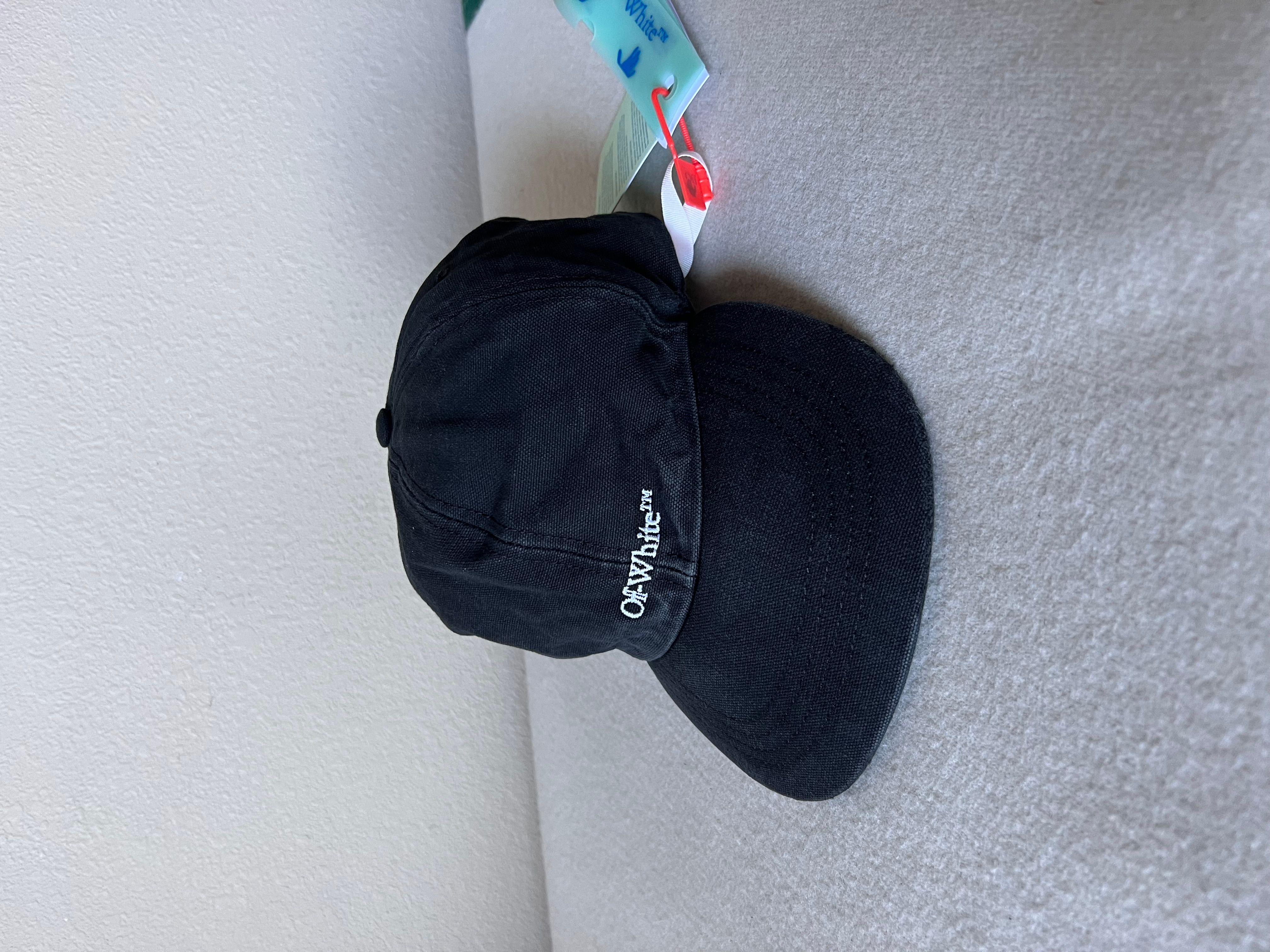 Pre-owned Off-white Bookish Baseball Cap In Black