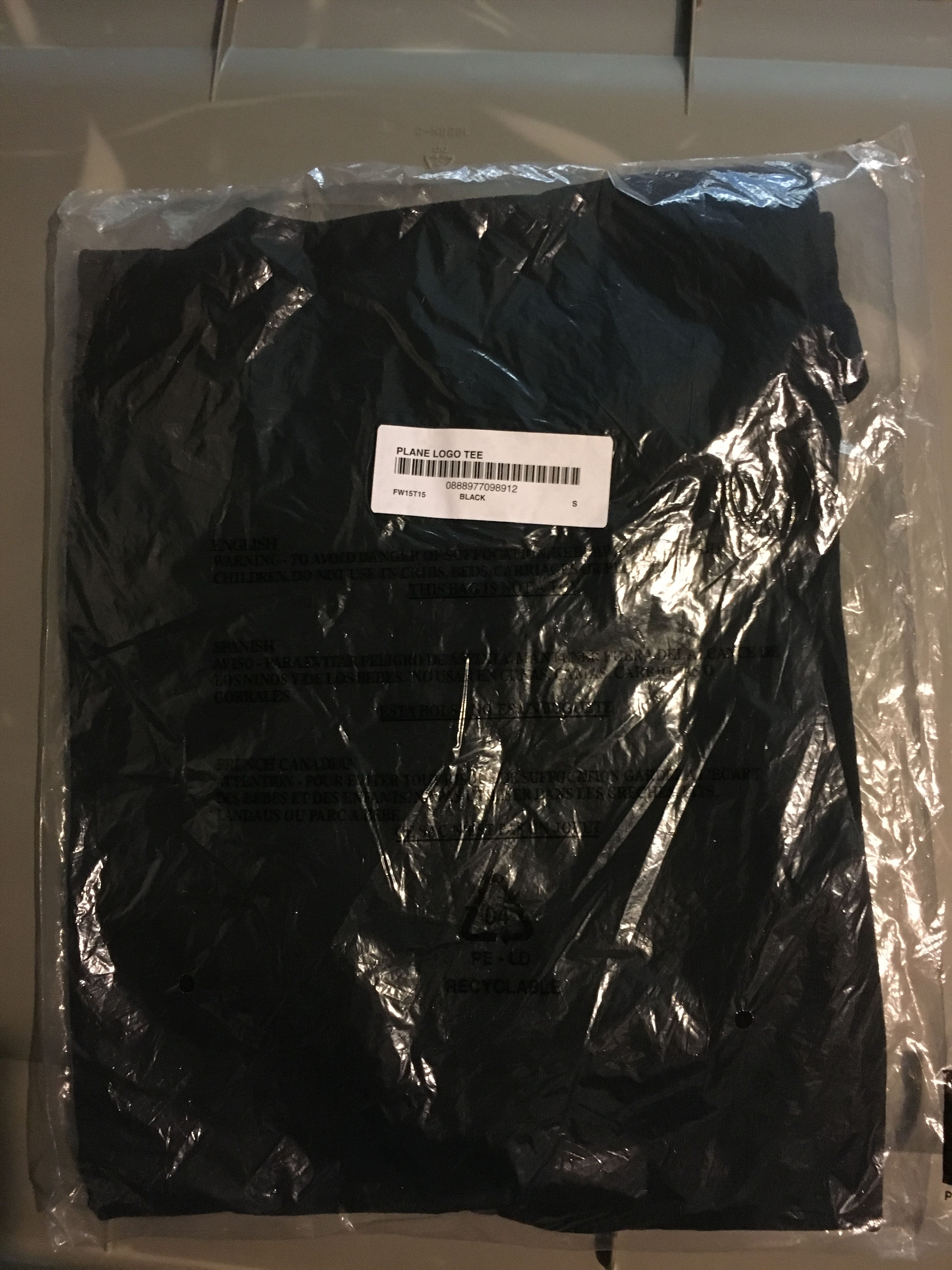 Supreme Supreme Planes Logo Tee Black Small FW15 Size US S / EU 44-46 / 1 - 3 Thumbnail