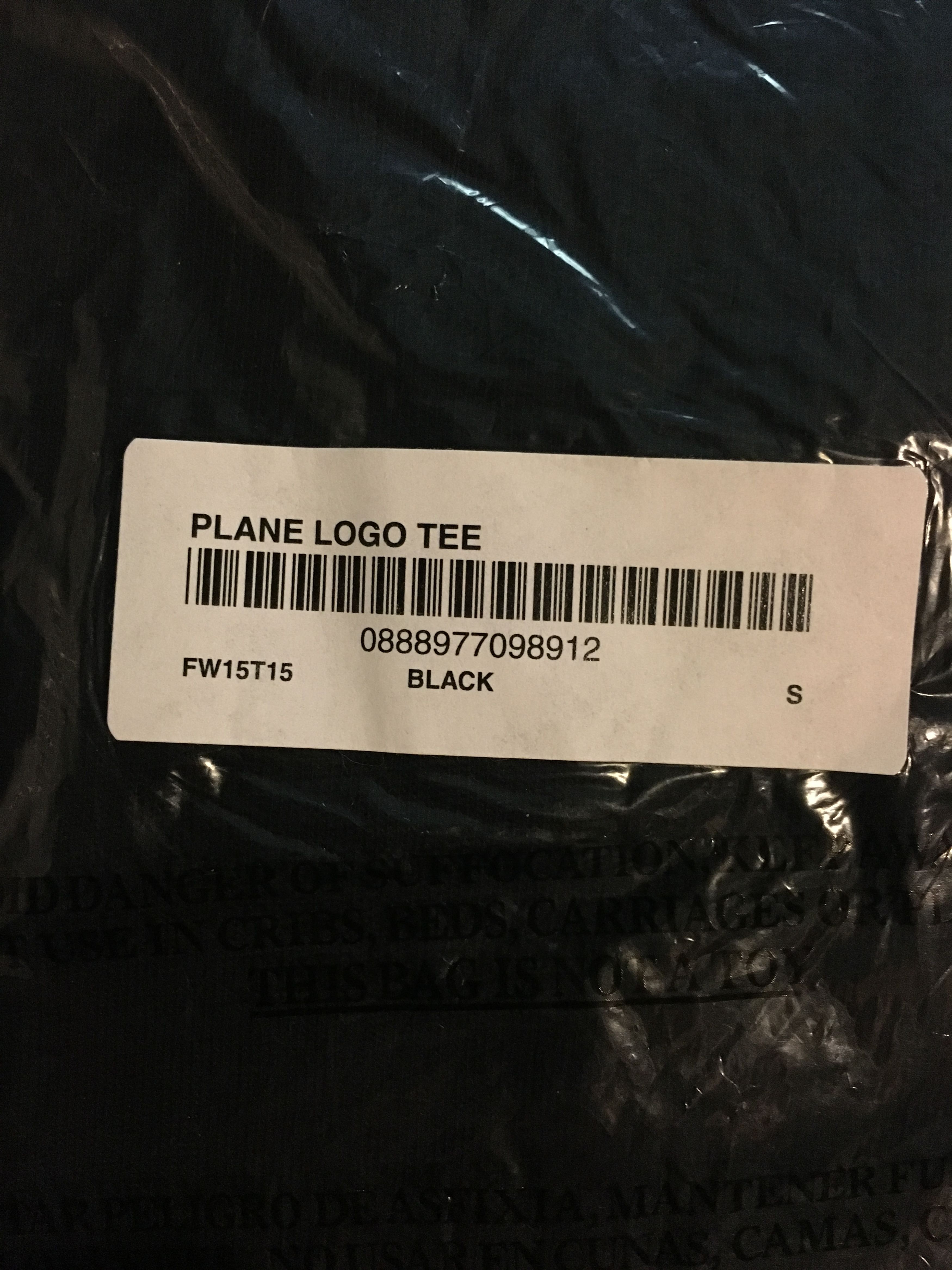 Supreme Supreme Planes Logo Tee Black Small FW15 Size US S / EU 44-46 / 1 - 4 Thumbnail