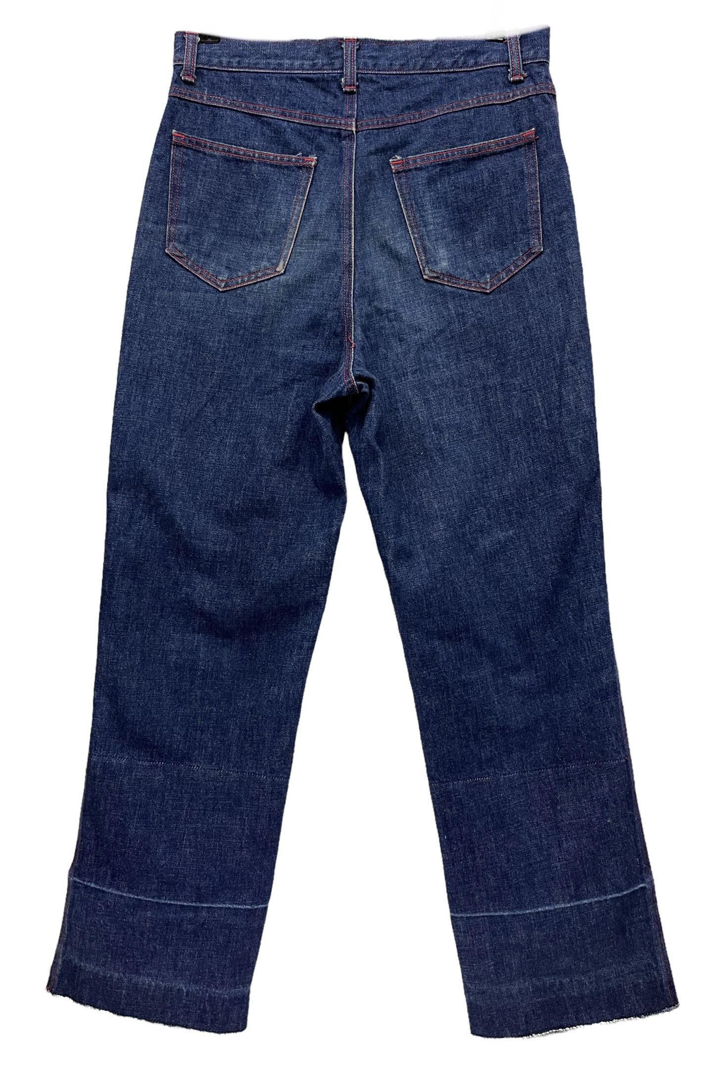 Vintage ACIDJAZZ Punk Distressed Blow Out Patch Tartan Knee Denim Size US 30 / EU 46 - 5 Thumbnail