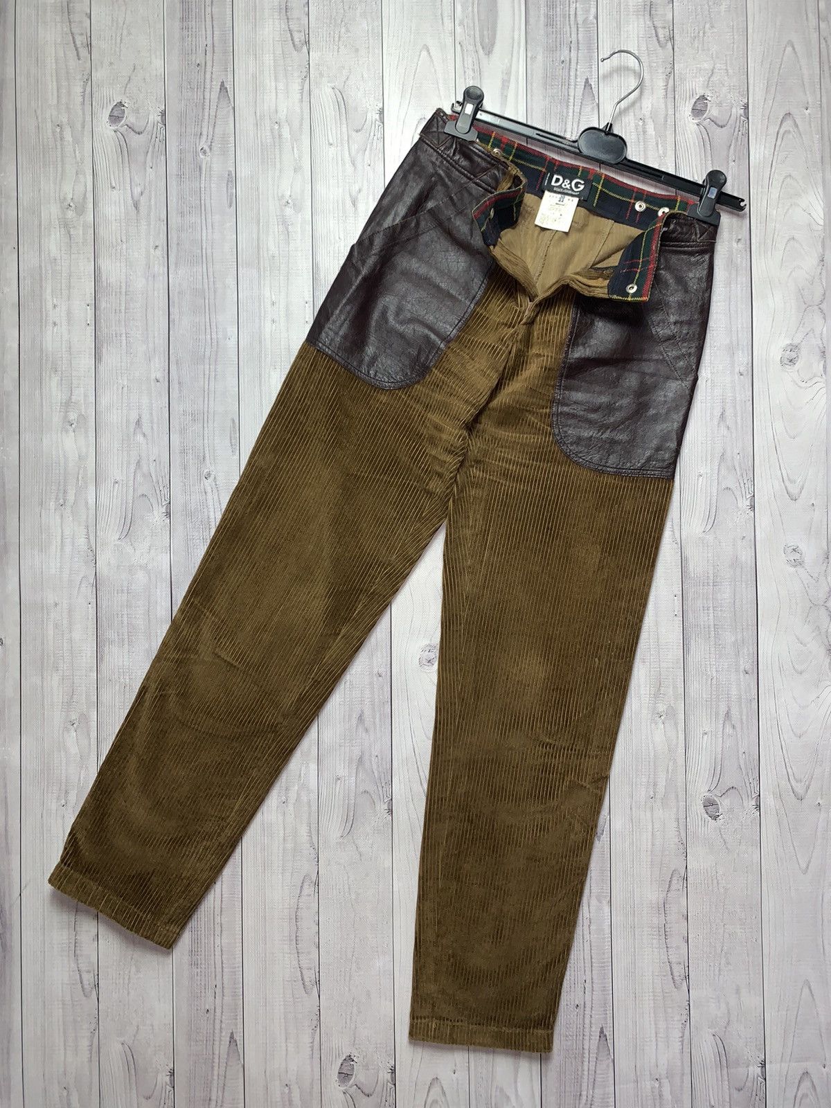 Dolce & Gabbana × Vintage Vintage Dolce & Gabbana pants velvet brown rare denim Size US 28 / EU 44 - 1 Thumbnail