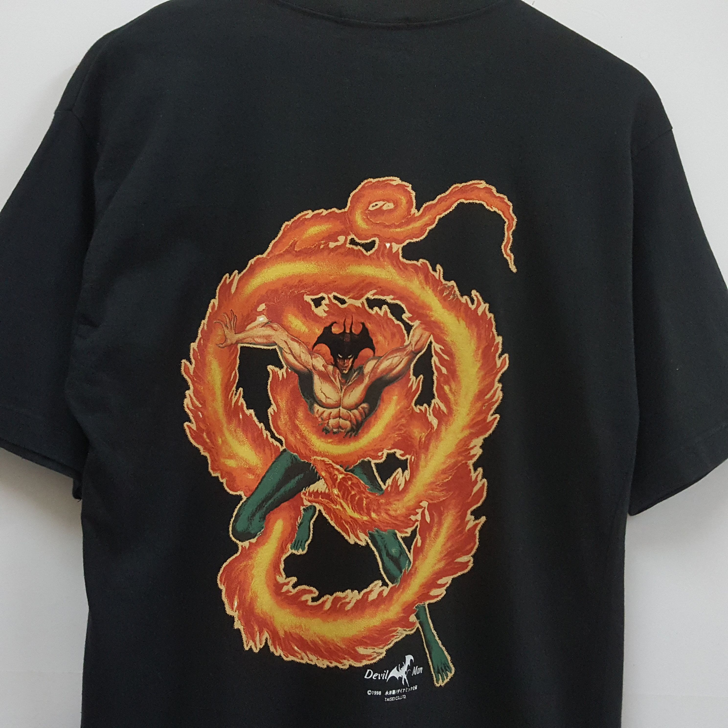 Anime × Vintage Vintage 90's Devilman Anime manga series t-shirt Size US M / EU 48-50 / 2 - 3 Thumbnail