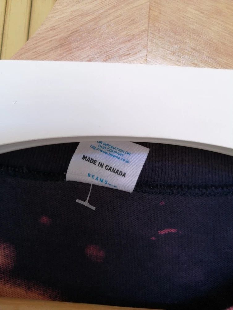 Beams Japan BEAMS made in canada Bleach Design Tshirt Size US M / EU 48-50 / 2 - 3 Thumbnail