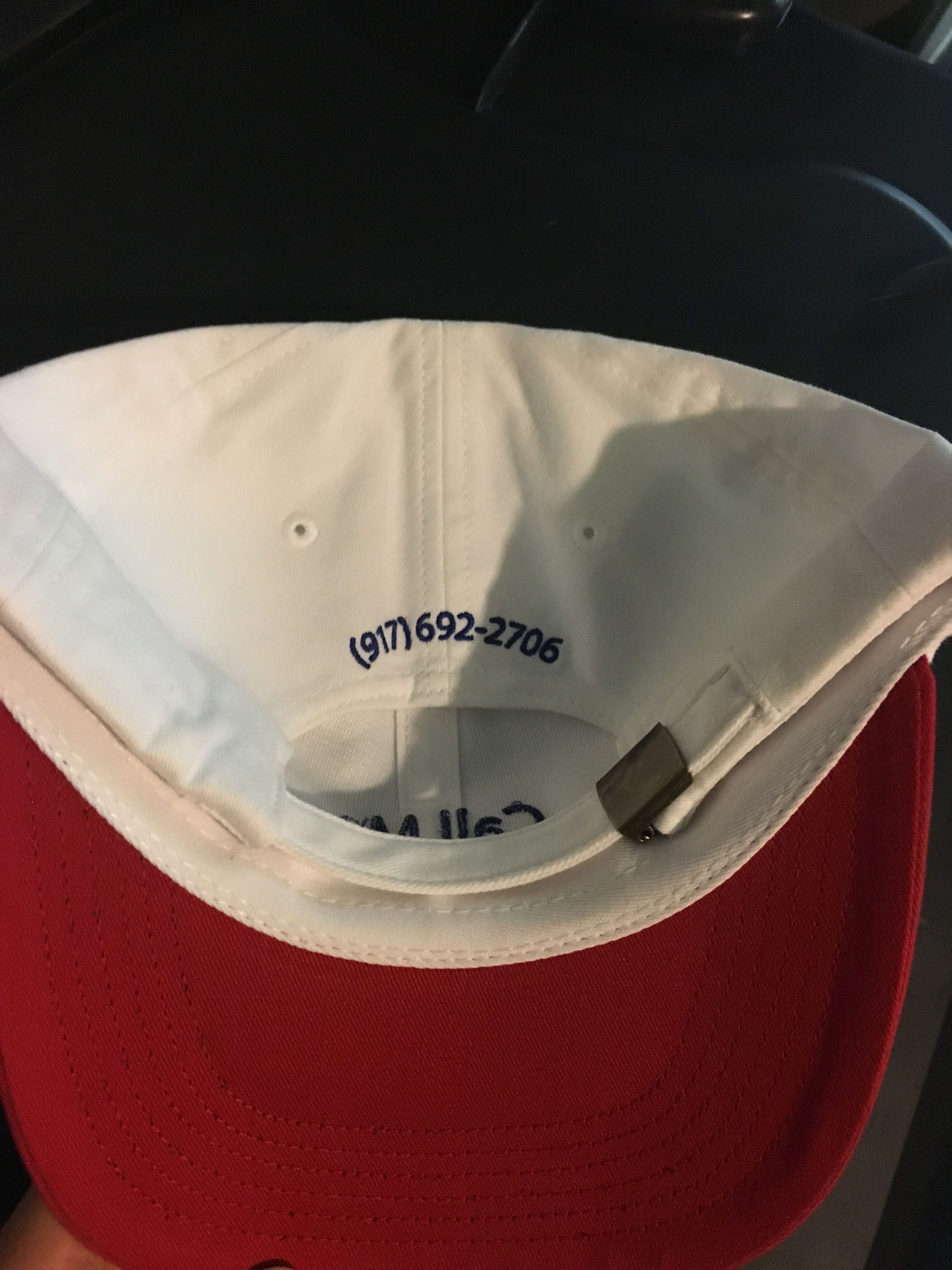 Call Me 917 Call Me 917 Call Me Cap Hat White Size ONE SIZE - 2 Thumbnail