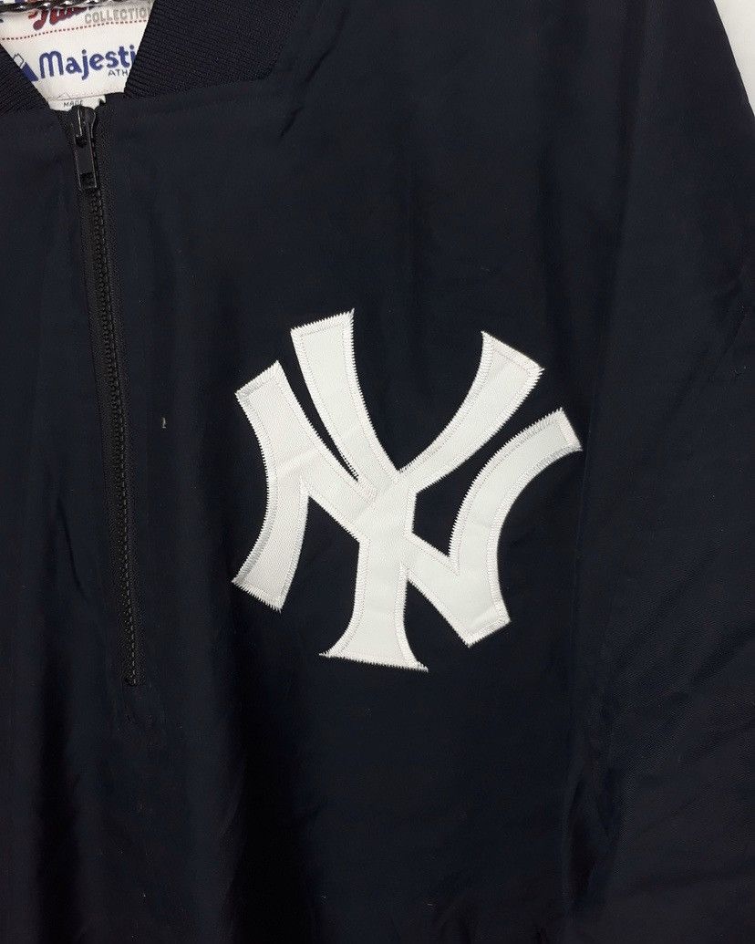 MLB × Majestic × New York Yankees New York Yankees Big Logo Quarter Zipper Jacket Size US XXL / EU 58 / 5 - 5 Thumbnail