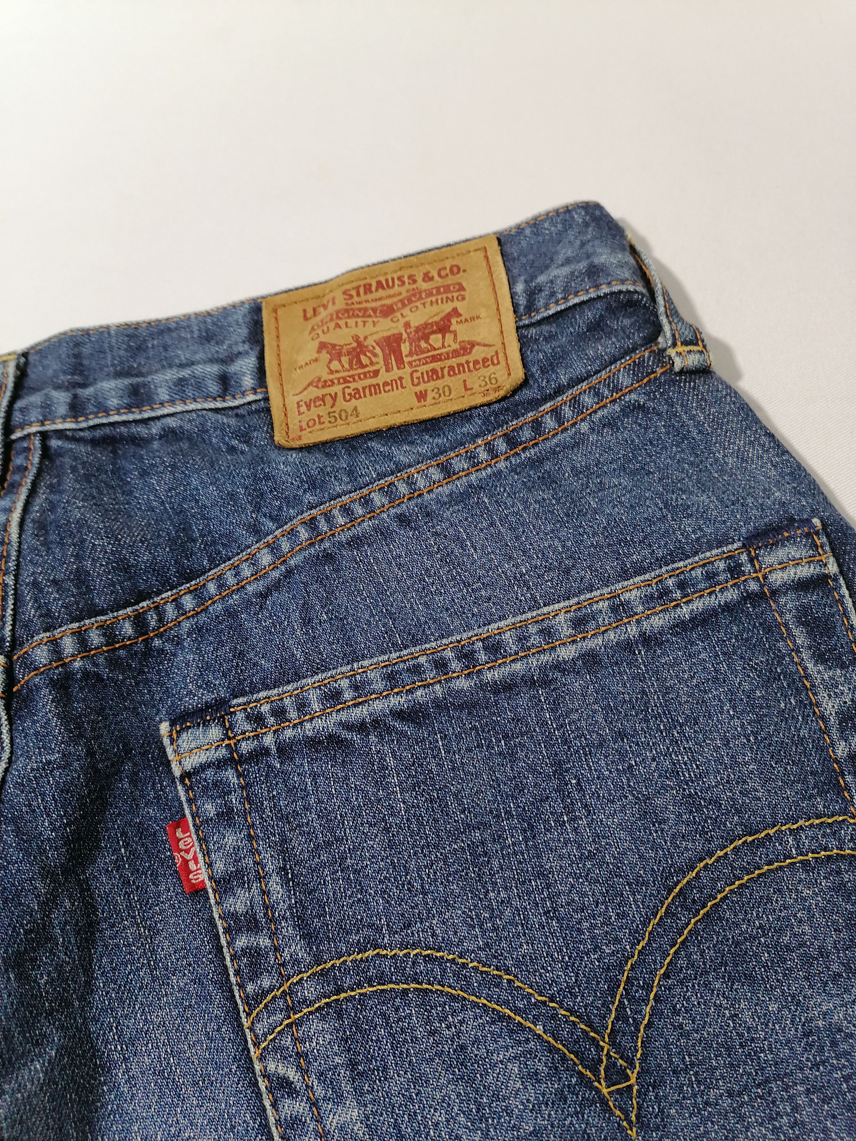Japanese Brand × Levi's × Levi's Vintage Clothing 504 Levi's Strauss Short Denim Jeans Size US 30 / EU 46 - 6 Thumbnail