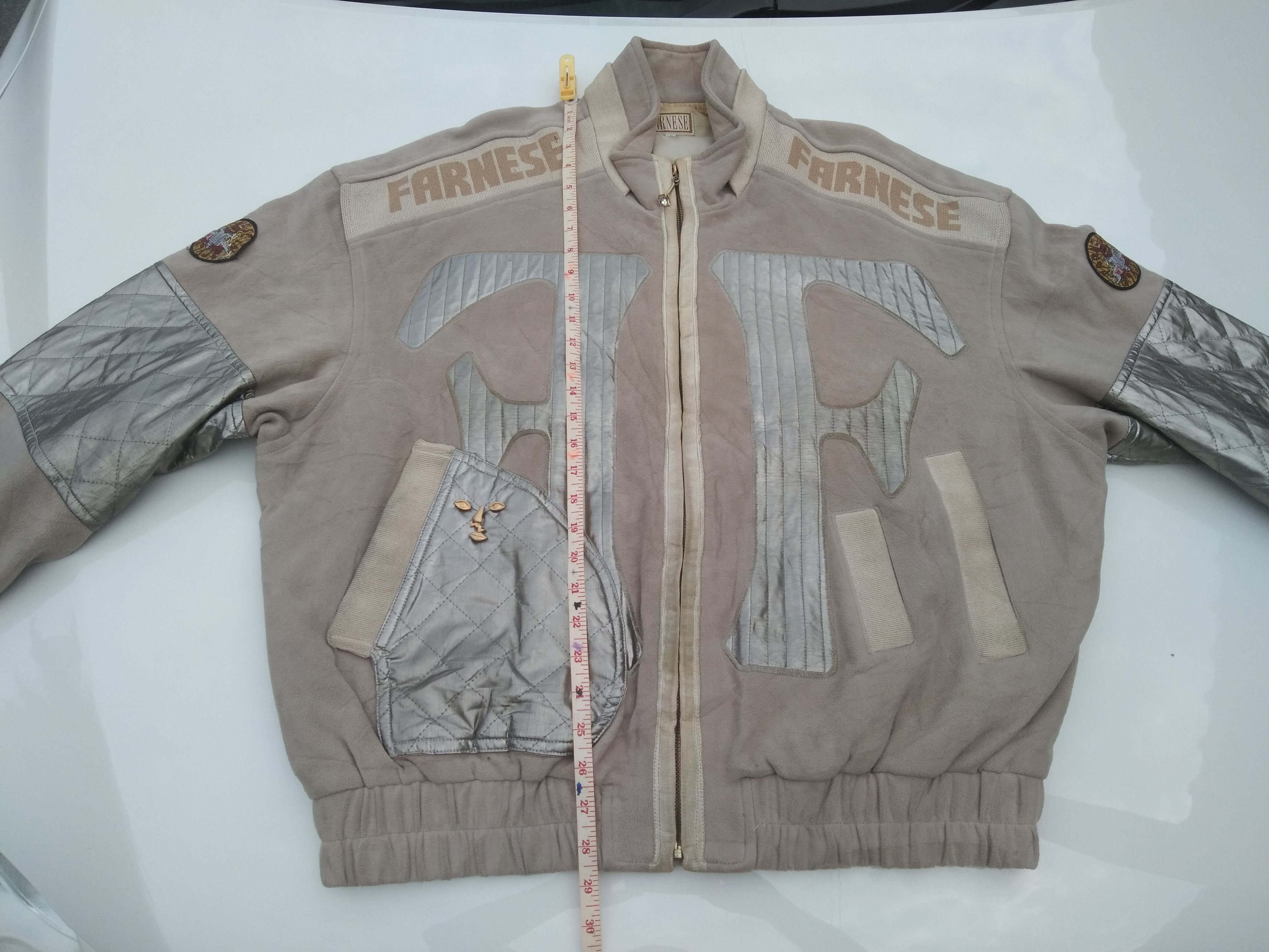 Japanese Brand × Vintage VINTAGE FARNESE BOMBER STYLE FLEECE JACKET Size US XL / EU 56 / 4 - 14 Thumbnail