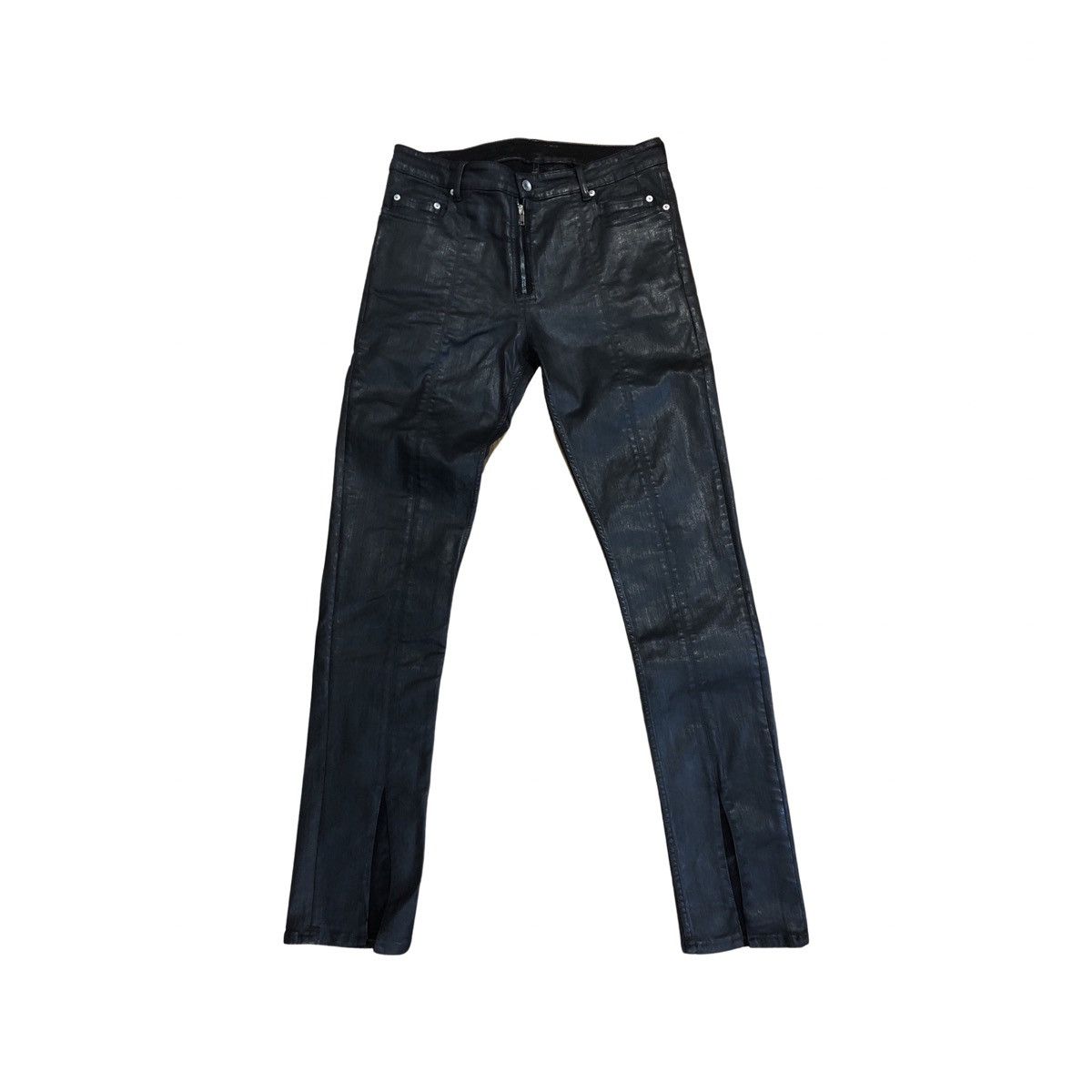 RICK OWENS TYRONE WAXED SPLIT JEANS