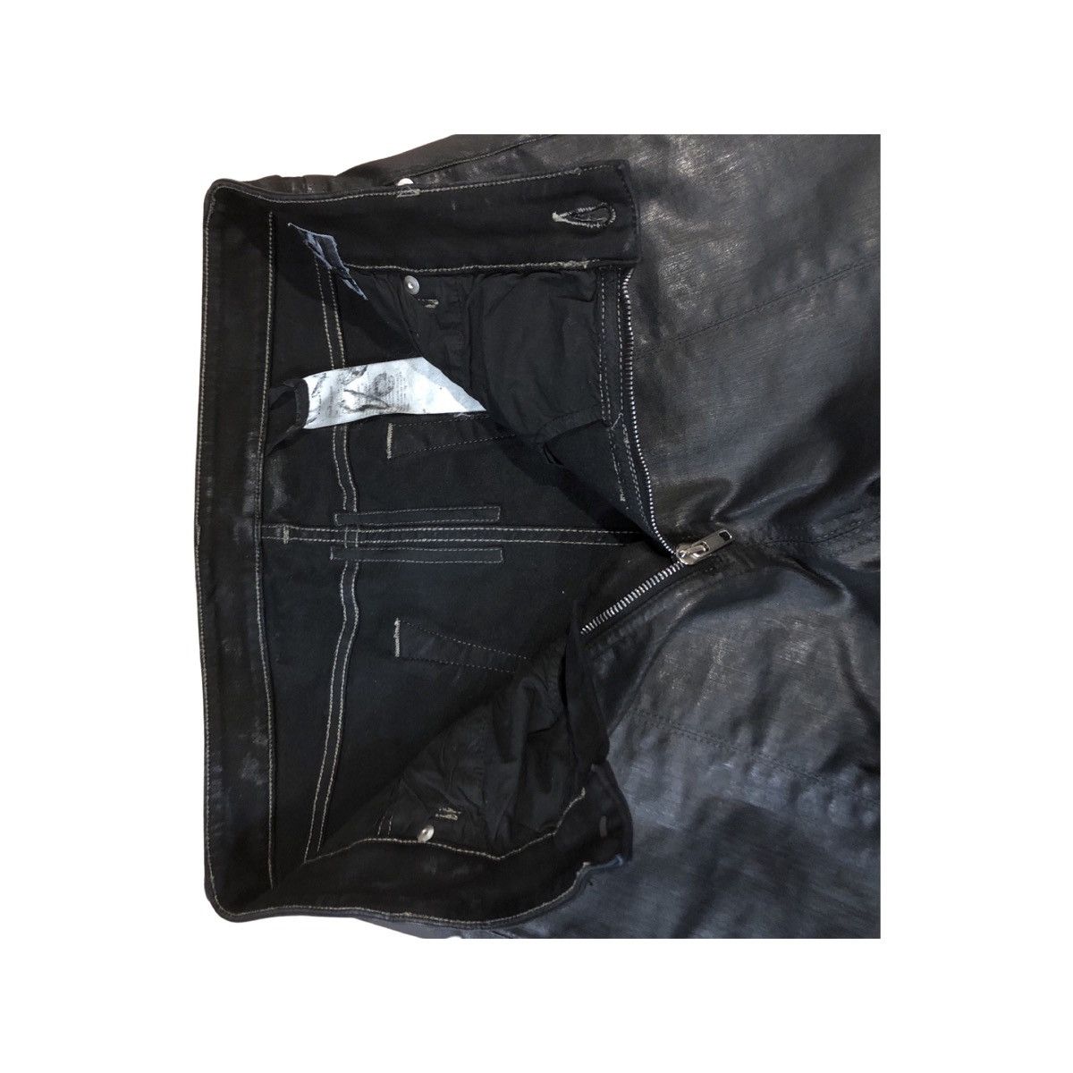 Rick Owens RICK OWENS TYRONE WAXED SPLIT JEANS Size US 32 / EU 48 - 6 Thumbnail